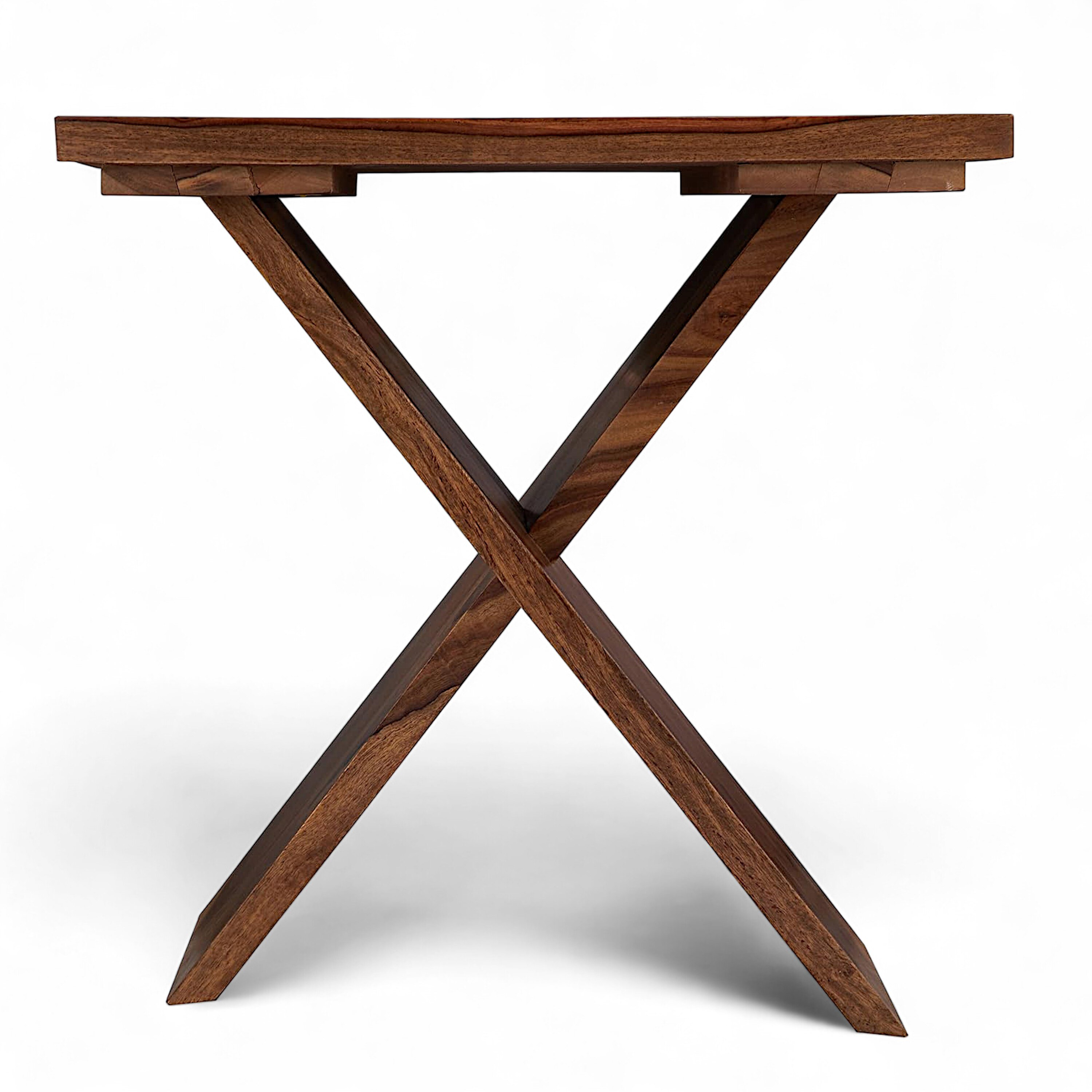 Darcy Sheesham Wood Contemporary Rectangle Set Of 2 Tea Table  Side Tables In Natural Teak Finish