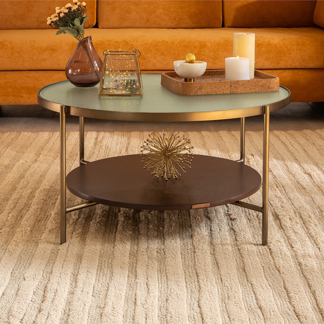 Mira Gold Coffee Table