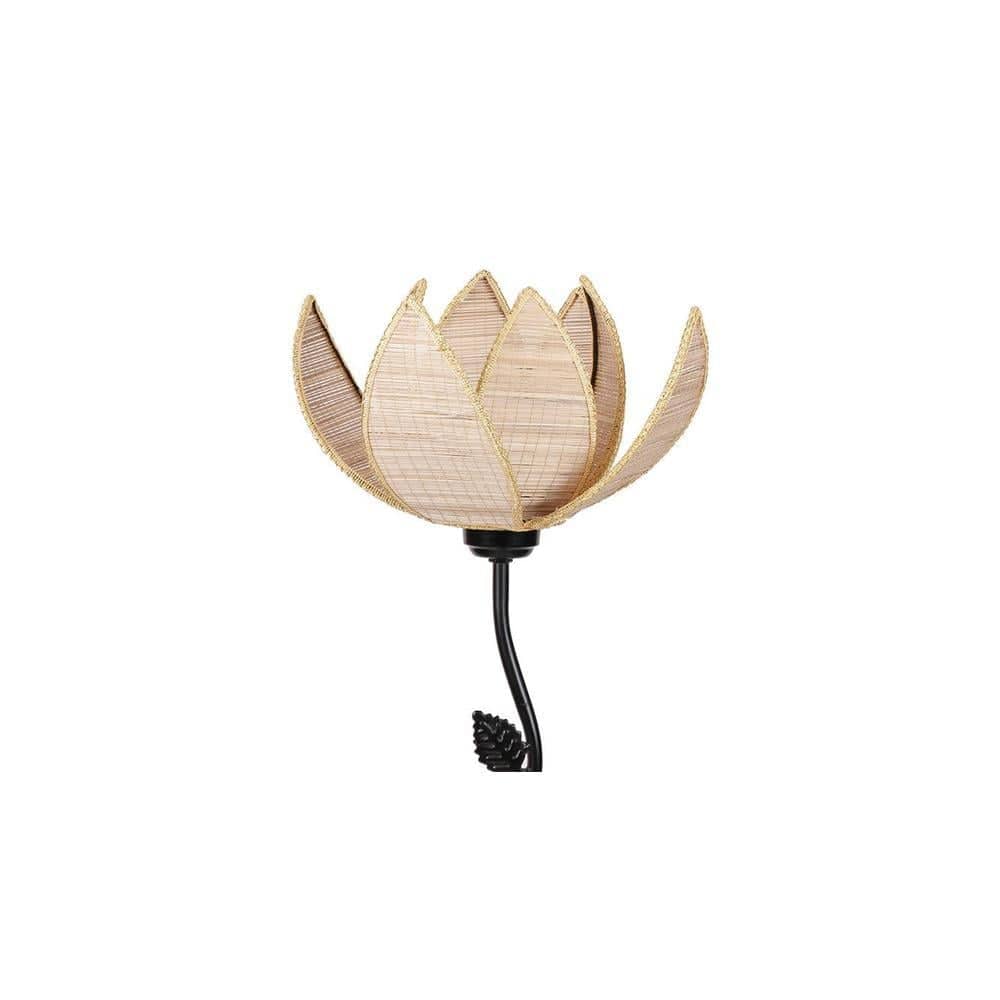 Davenport Black Bamboo Shade Floor Lamp