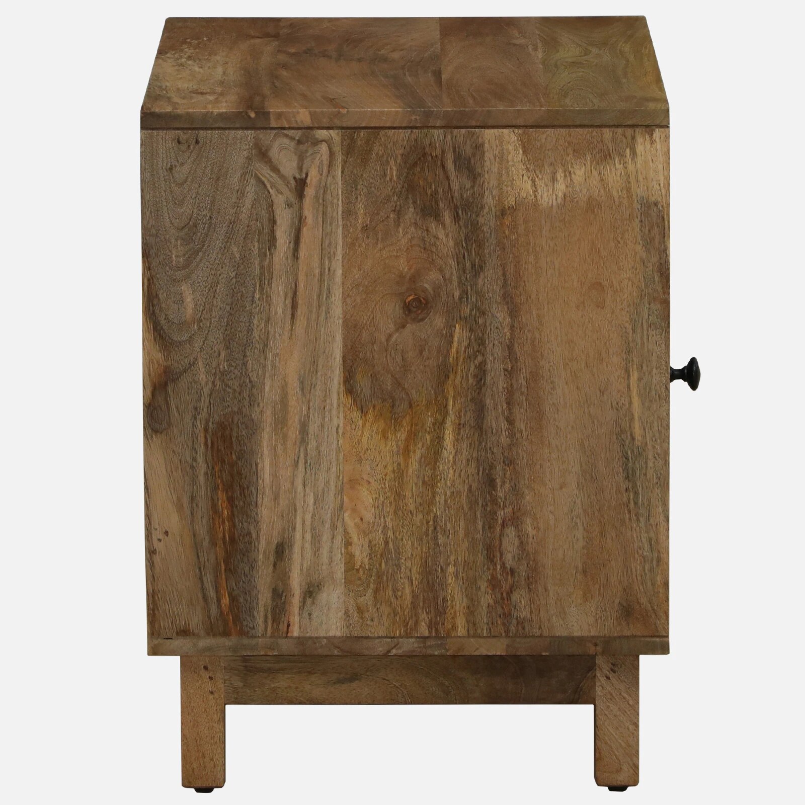 Holmes Mango Wood Hand Painted Multicolour 1 Door Small Cabinet In Natural Finish
