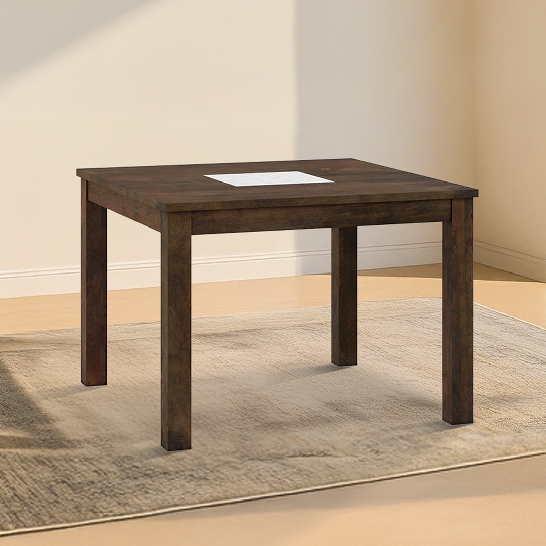 Brighton Square 4 Seater Dining Table Finish Danish Walnut