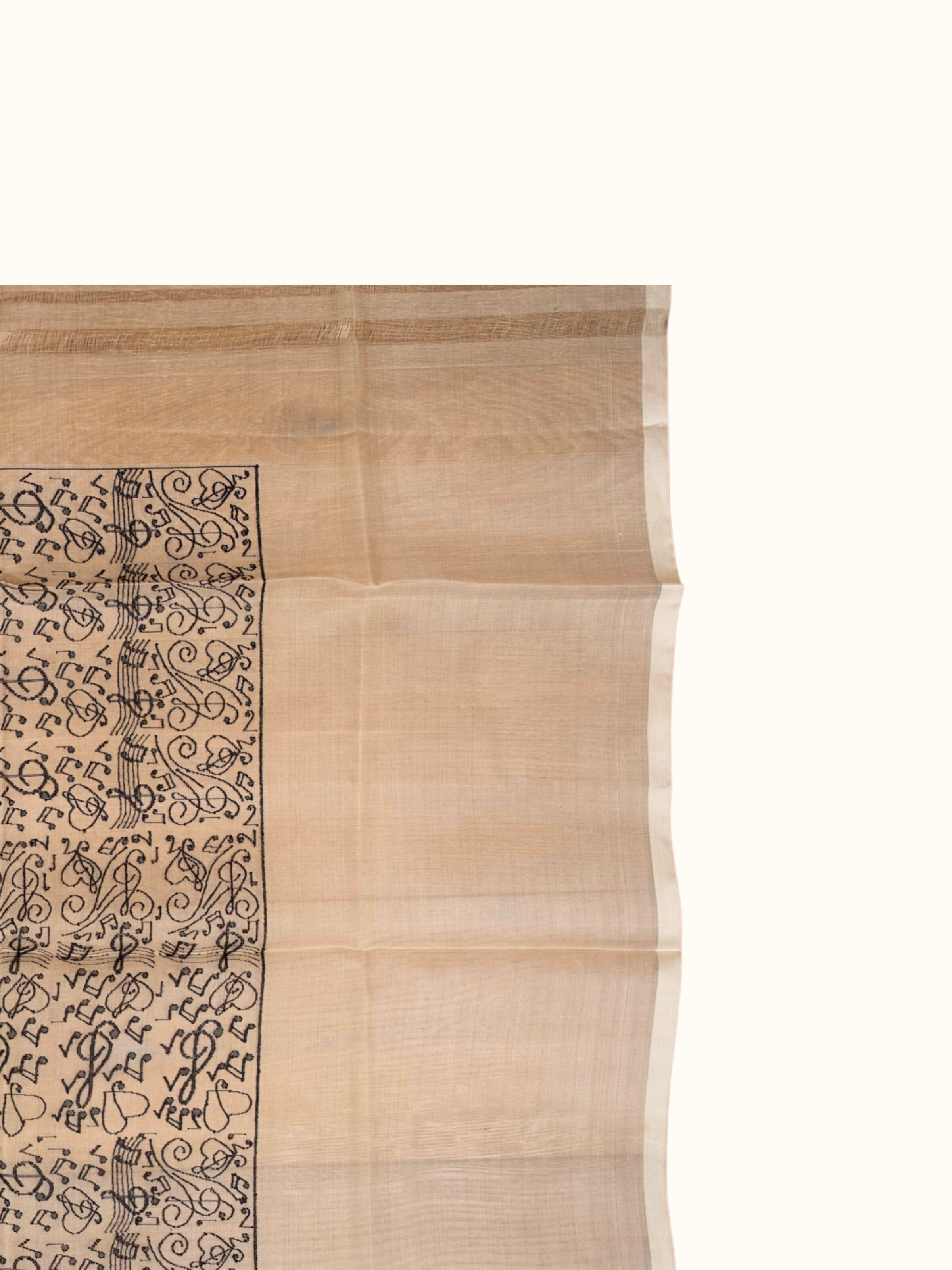 Maa Saraswati Jamdani Wall Hanging