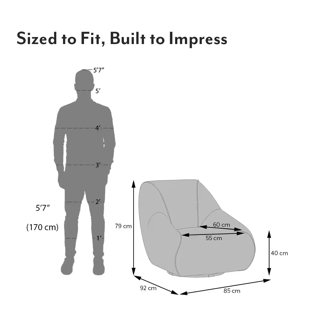 Niyo Lounge Chair in Saddle Tan Colour