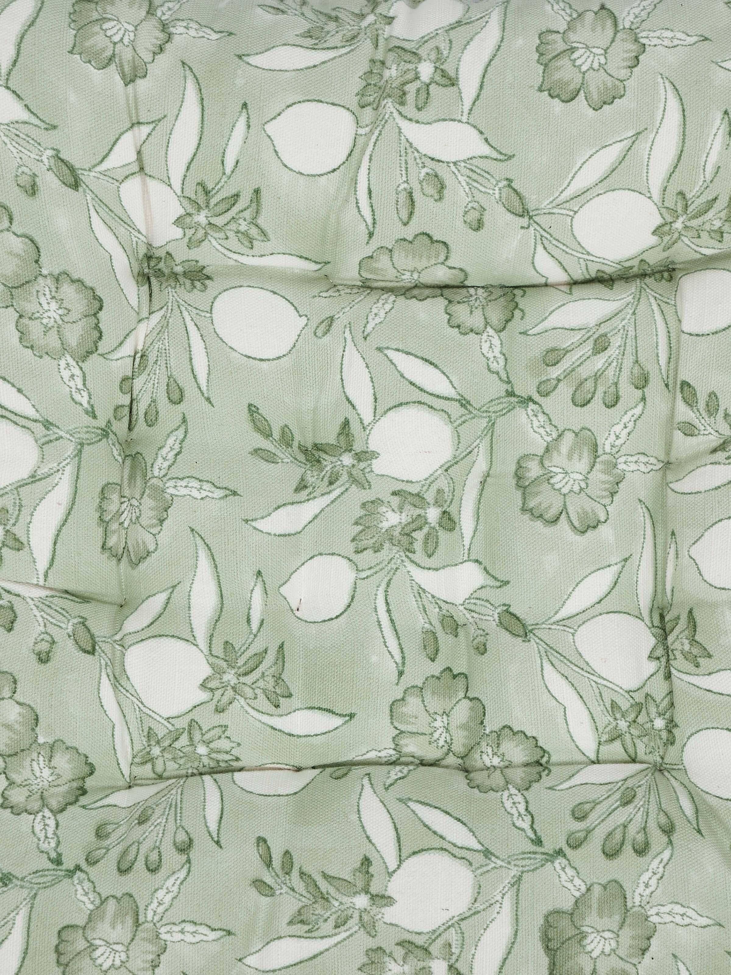 Close-up focusing on the intricate hand block printing details and fabric texture