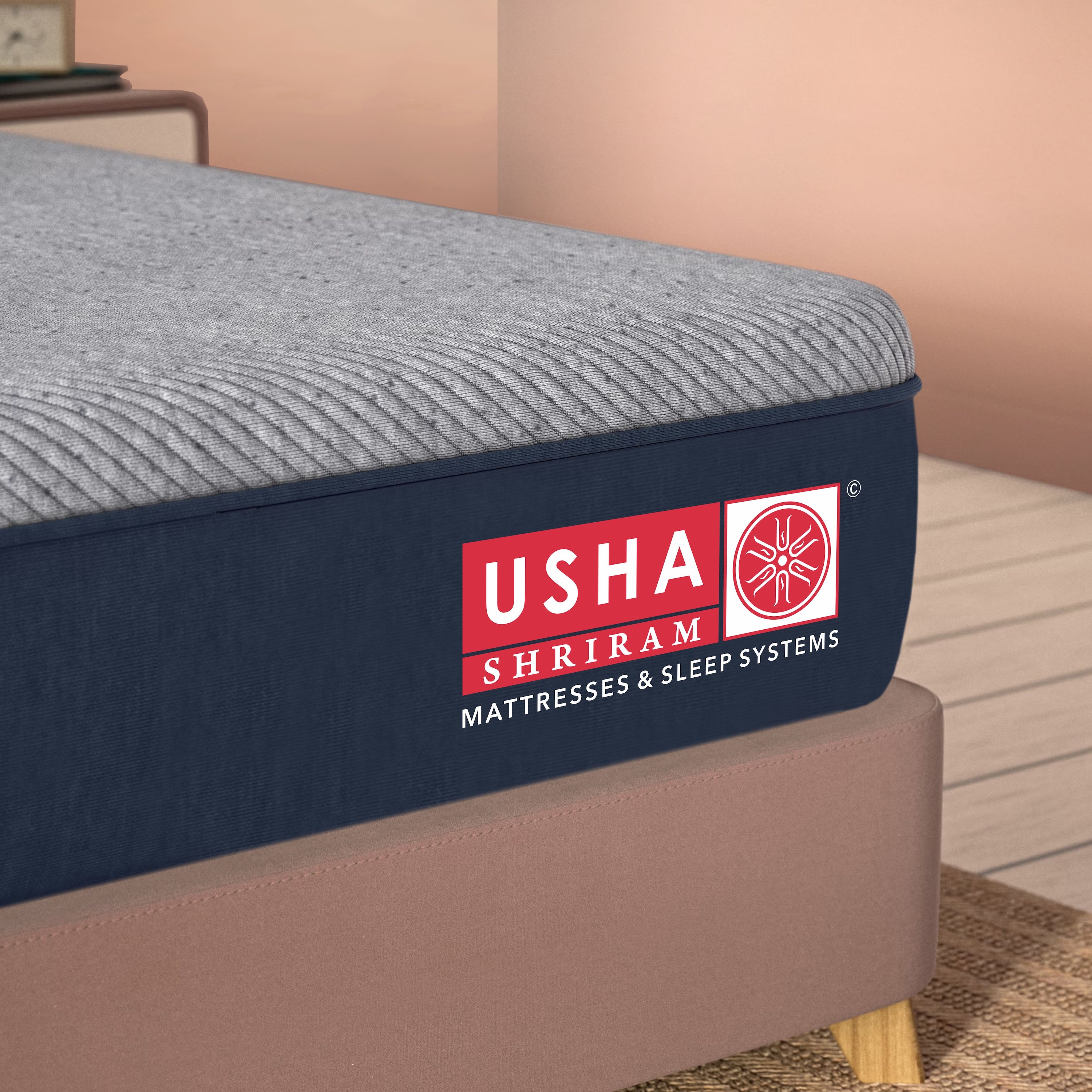 Usha Shriram Dual Comfort Soft & Firm Sides King Size Mattress (Mattress Thickness: 6 Inches, Mattress Dimensions: 78 x 70 in)