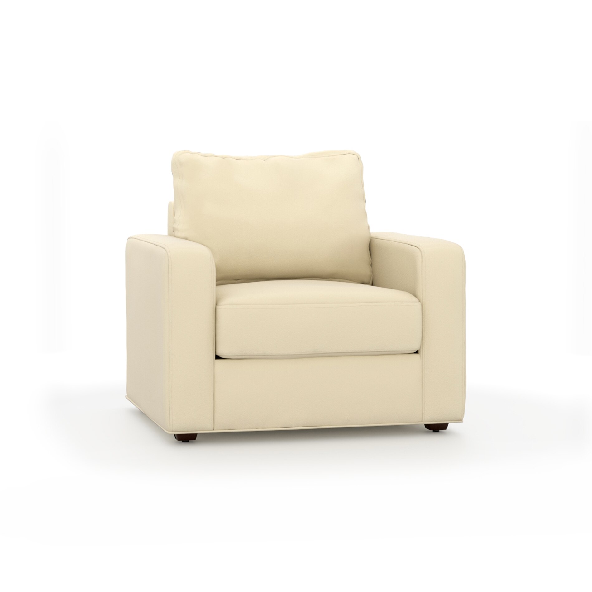 Apollo Sofa Set (Colour : Cream, Cushion : Hard, Back Type : Regular, Seater : 2+1+1)