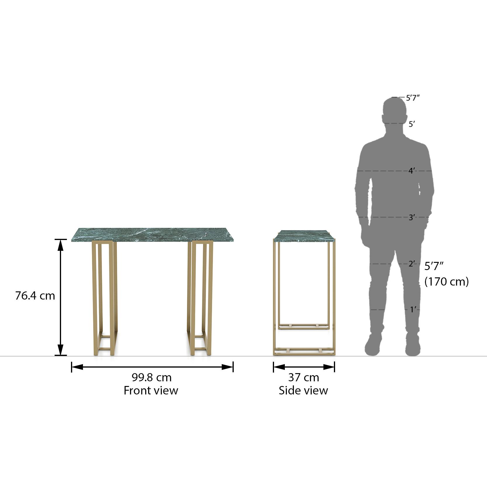 Osiris Stone Console Table in Finish