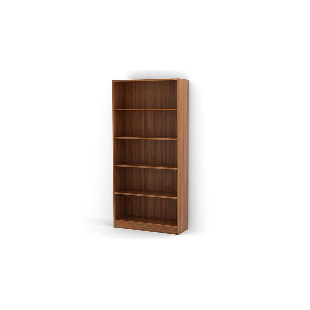 Alex Engineered Wood Bookshelf in Walnut Finish