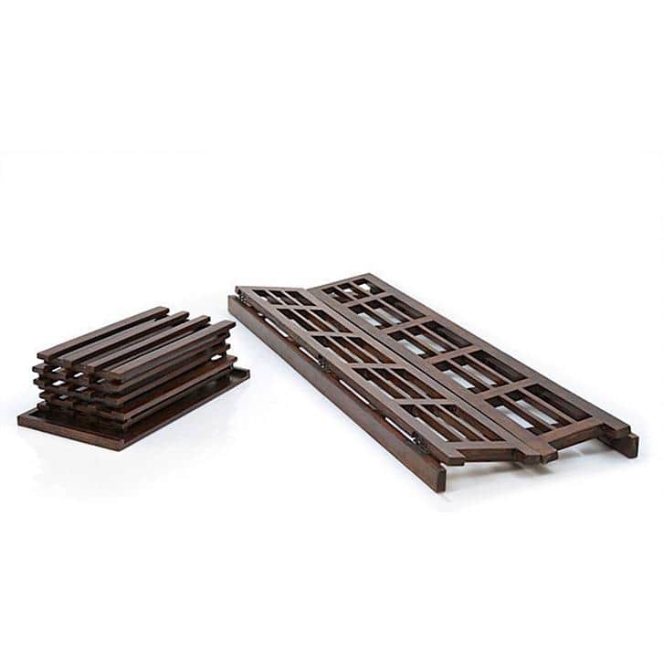 Rhodes Solid Wood Bookshelf in Mahogany Finish