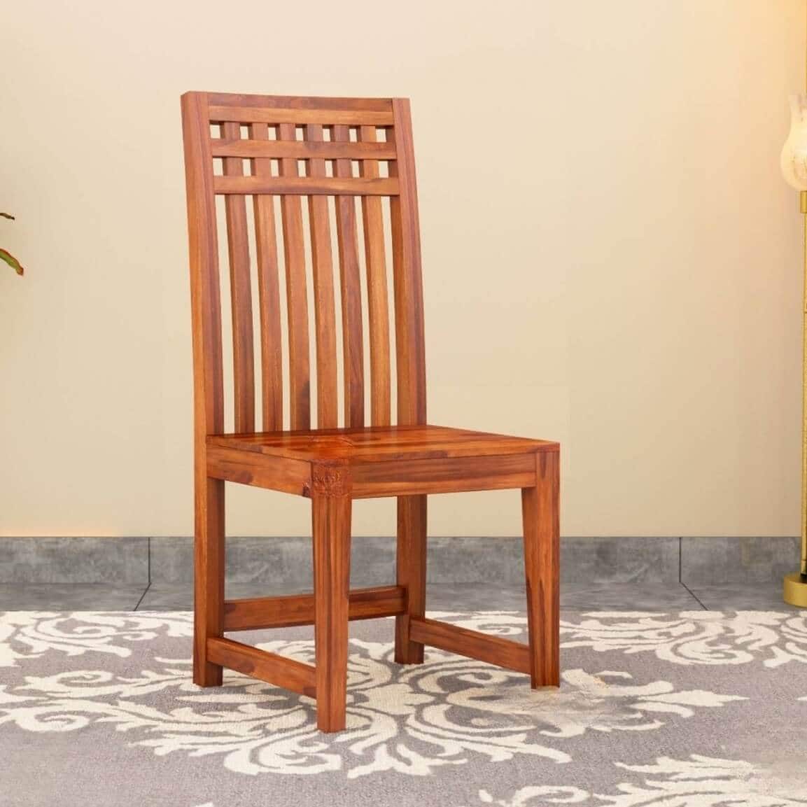 Venus Solid Wood Dining Chair in Natural