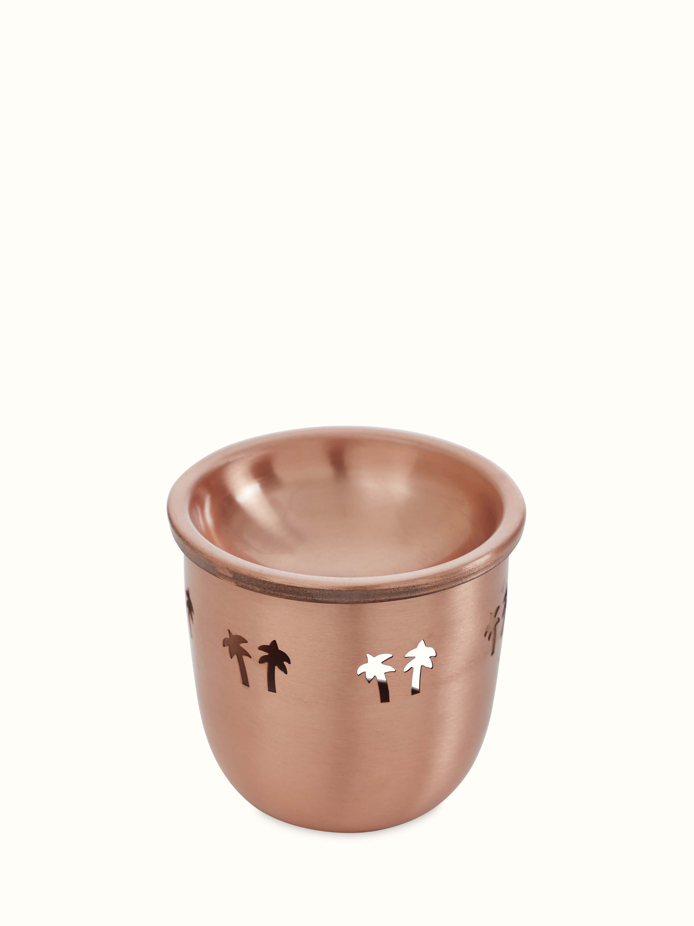 Front view of Copper Aroma Diffuser showcasing elegant design and smooth copper finish.