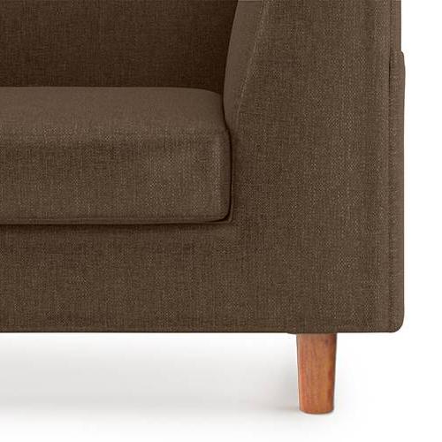 Rubik Essential 3 Seater Fabric Sofa in Mocha Colour