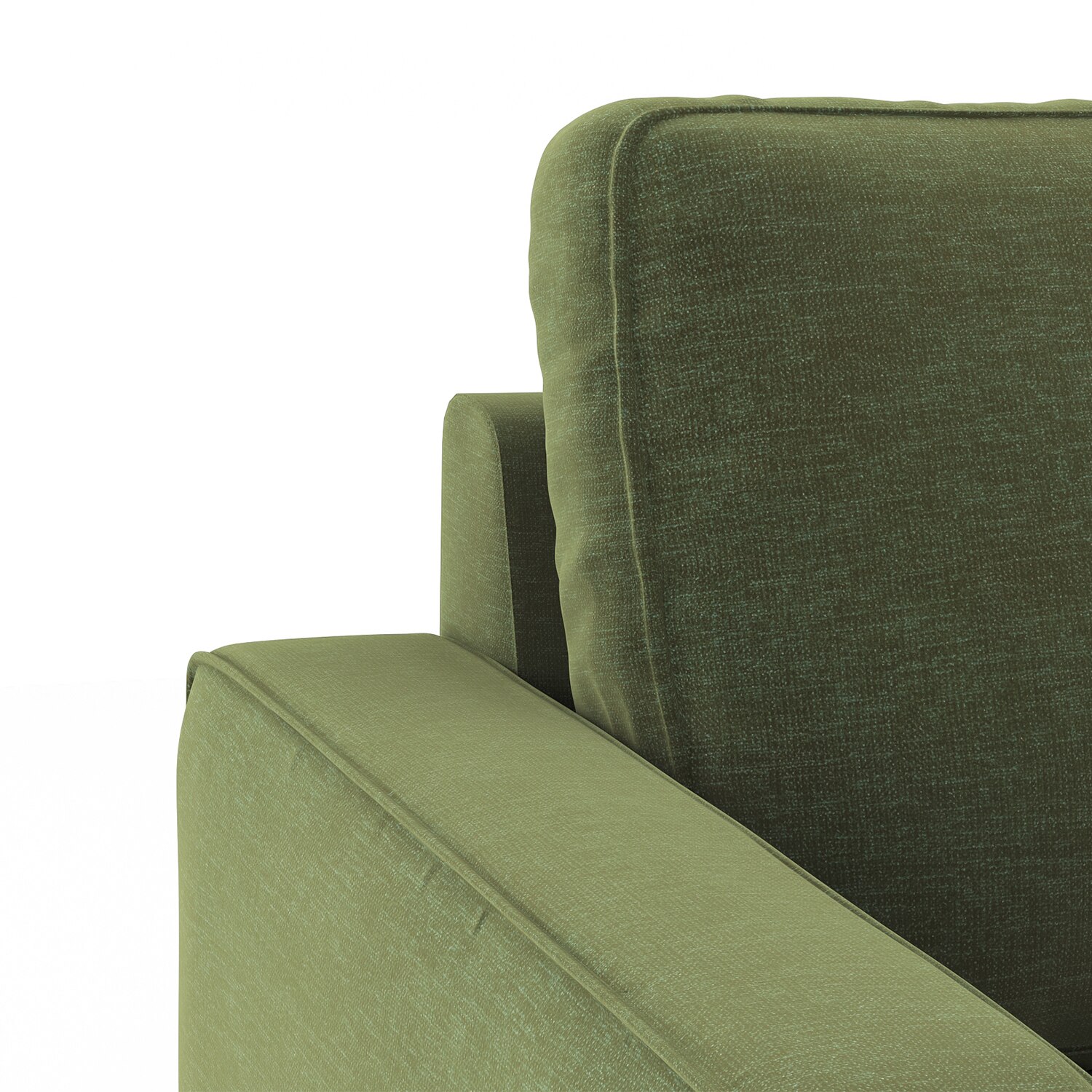Apollo Sofa (Colour: Moss Green, Cushion: Hard, Sofa Type: Regular, Seating Capacity: 3 Seater, Back Type: Regular)