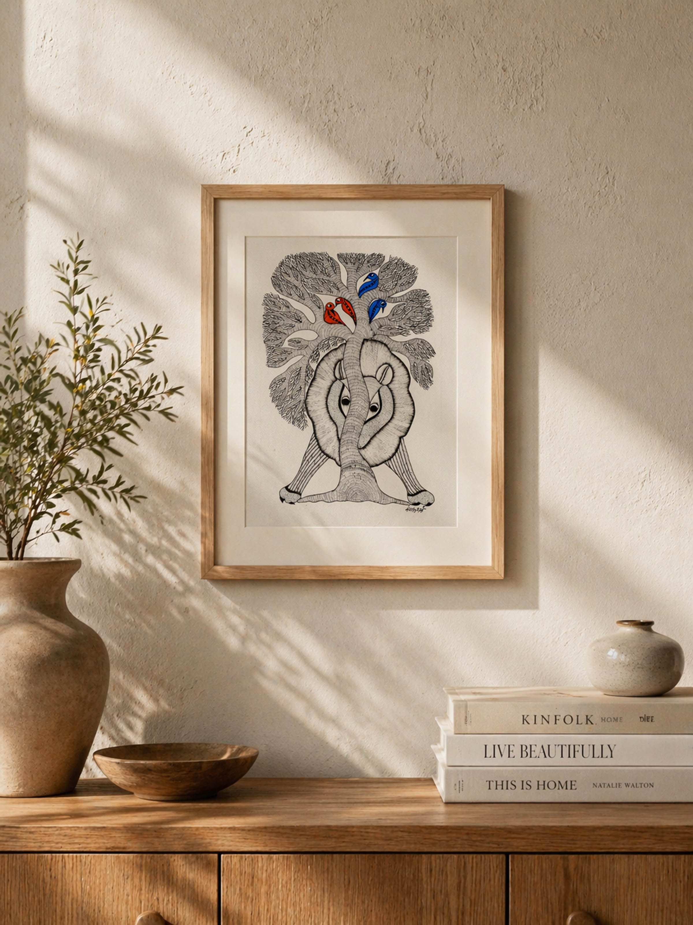 The Hidden King Gond Art