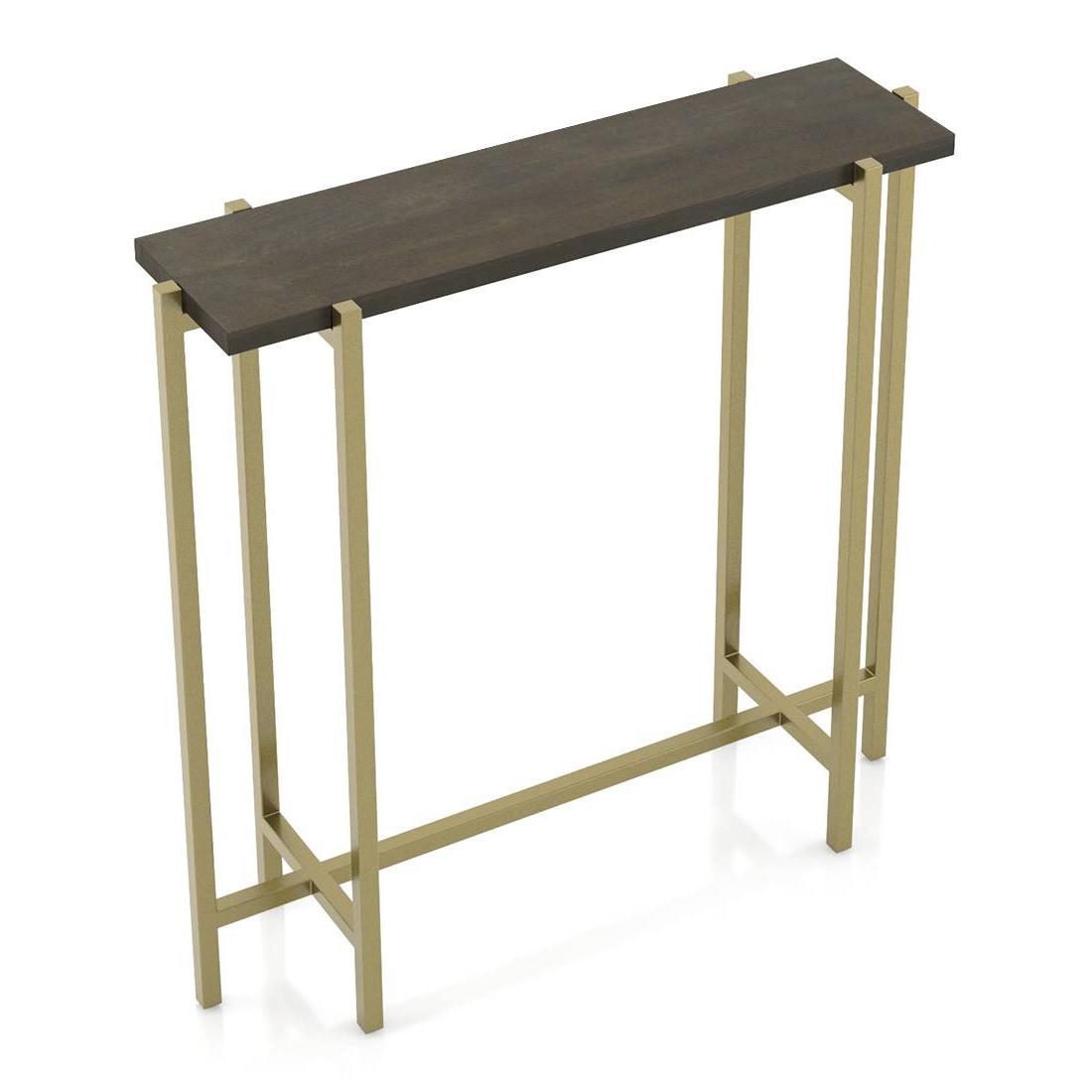 Cornille Solid Wood Console Table in Walnut Finish