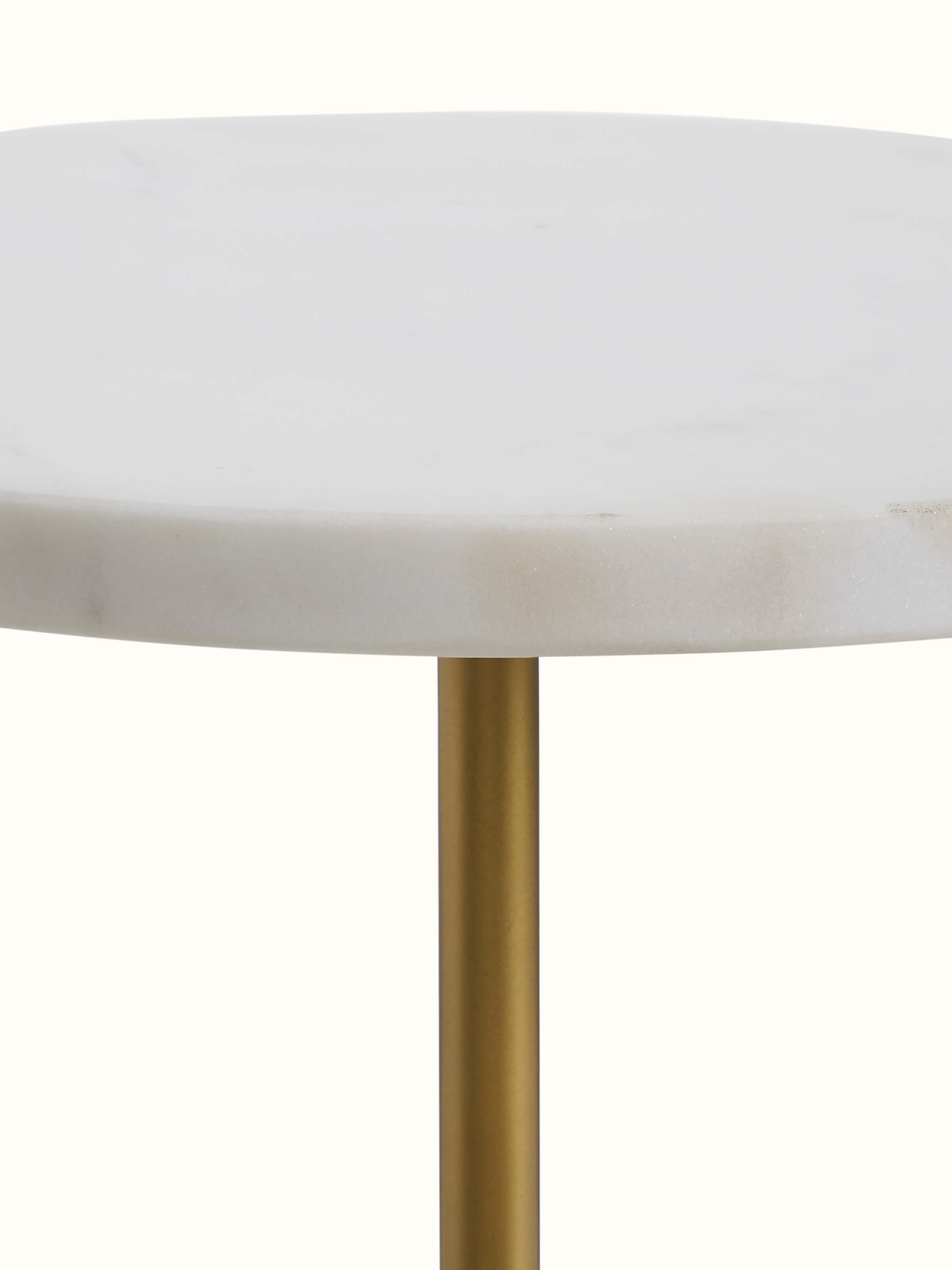 Detail shot of Marble Stone Carving Brass Finish End & Side Table