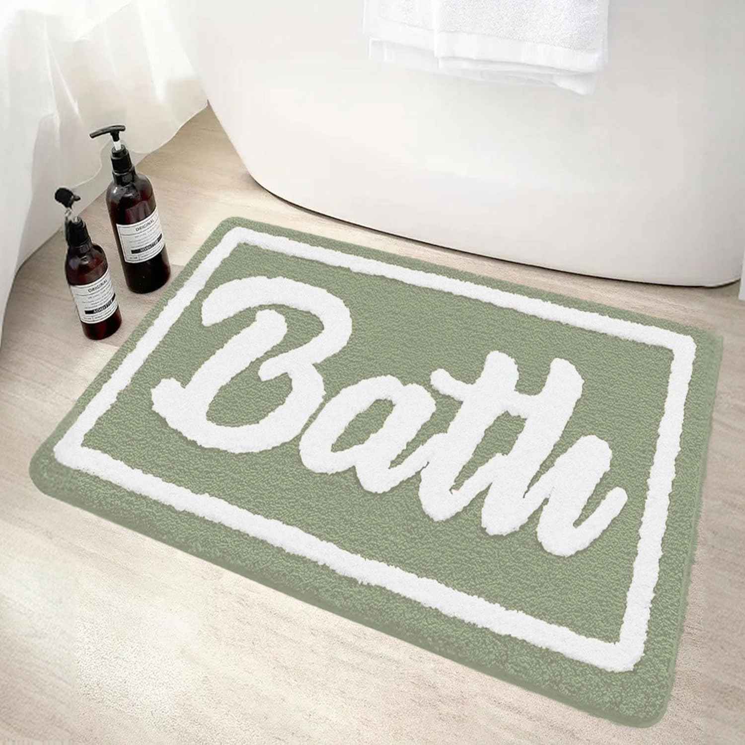 Luxe Home Canada Bath Mat (40x60 cm) Light Green