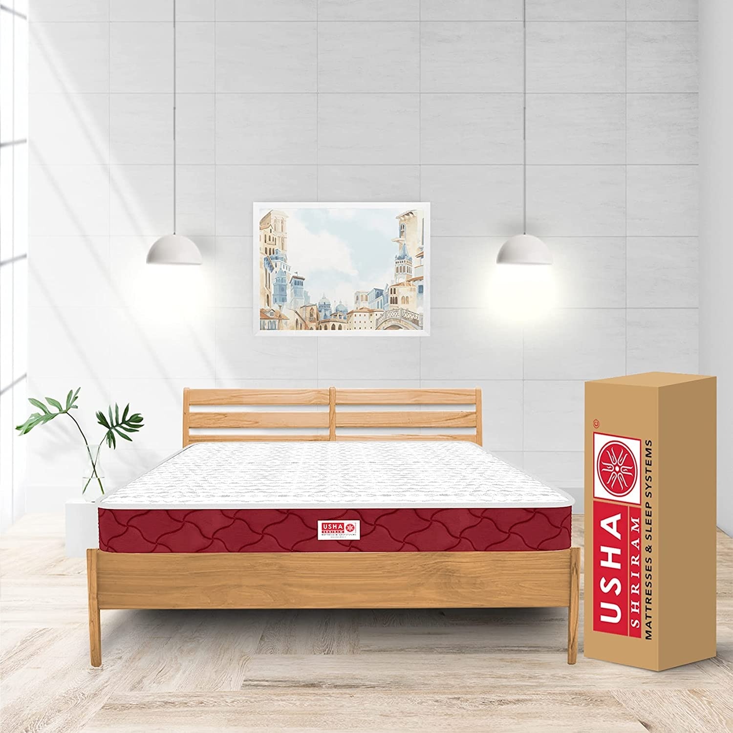 Tru Spring 5 Zone HR Foam Bonnell Spring Mattress - Usha Shriram
