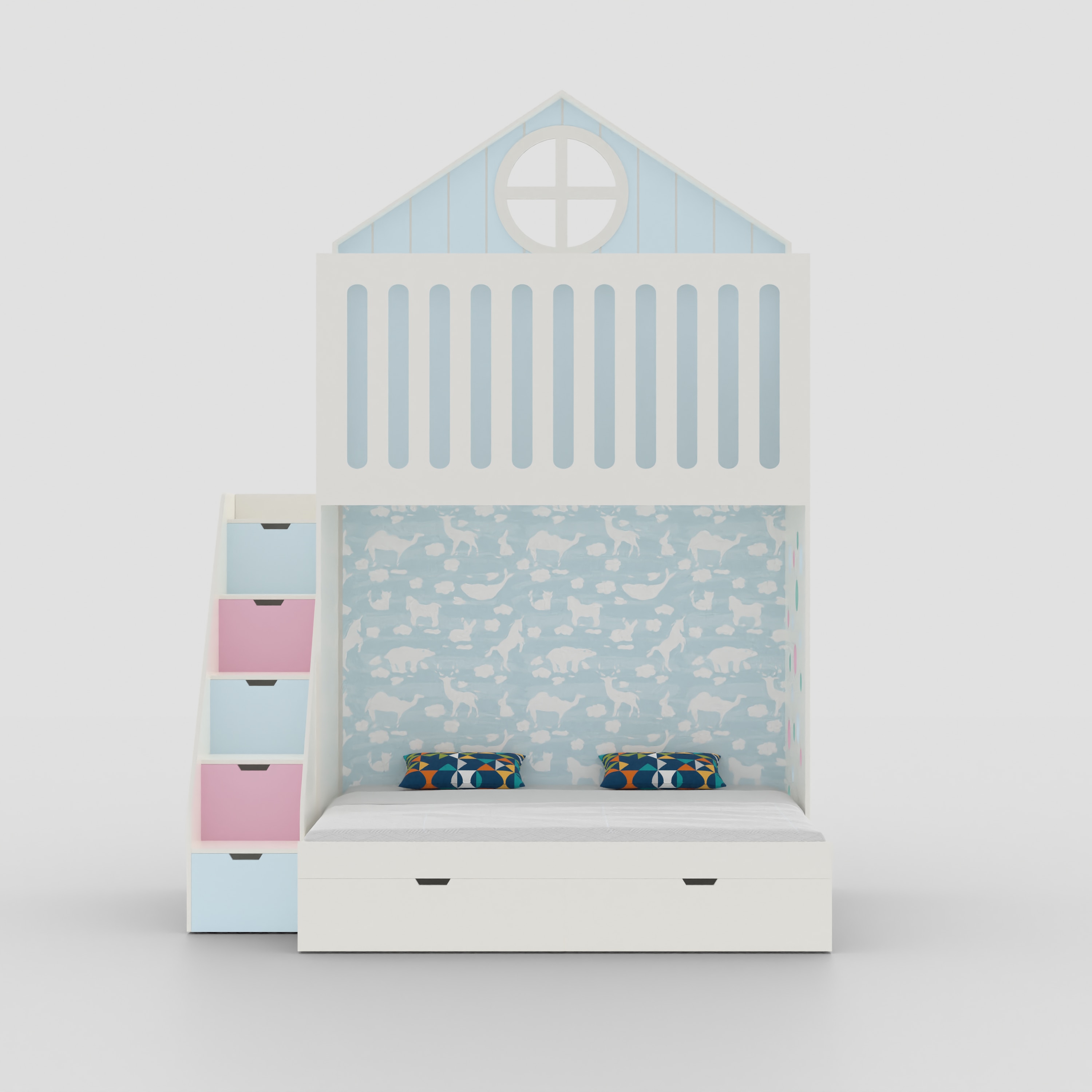 Wondersteps Bunk Bed In White Colour