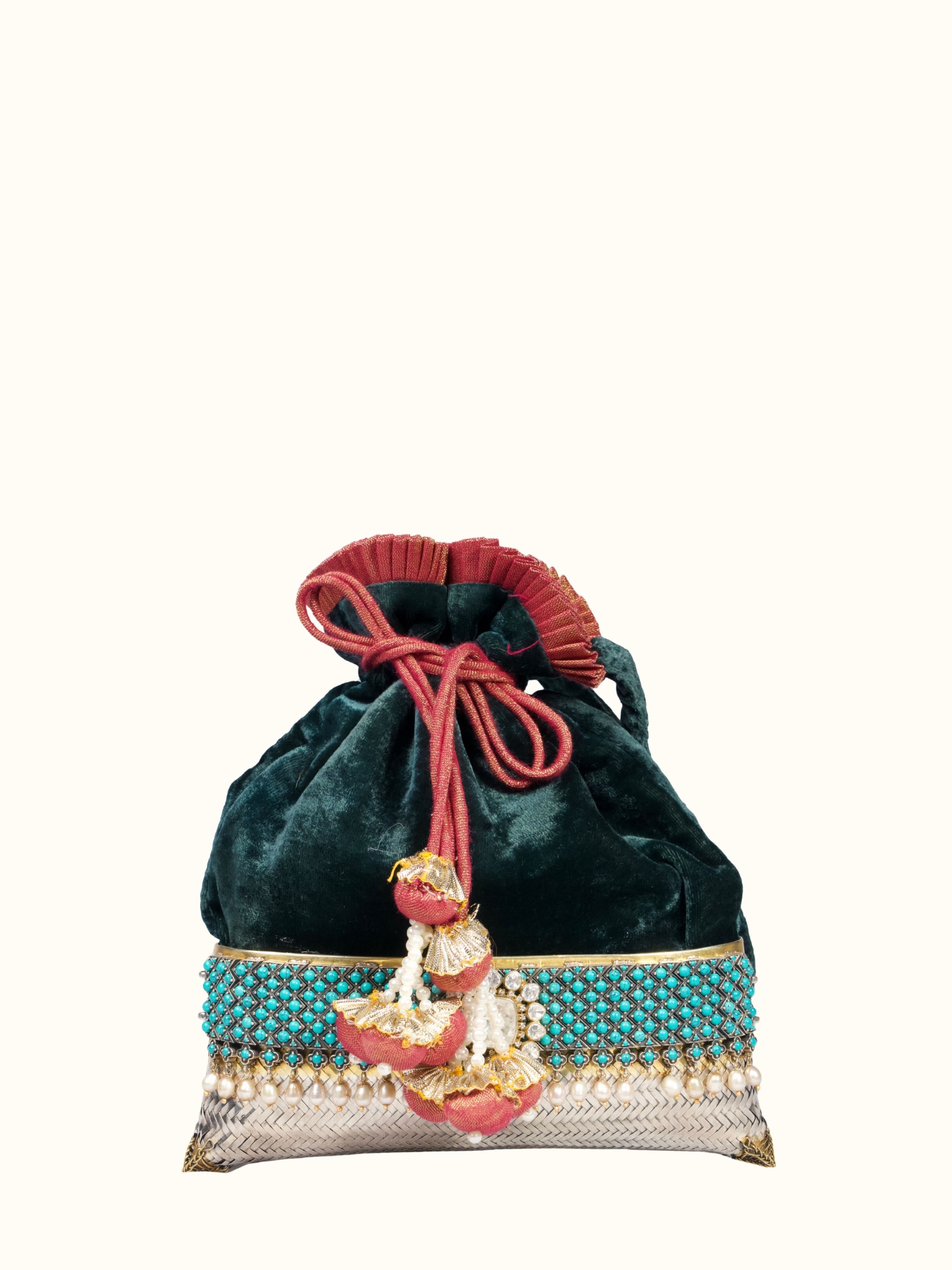 Front view of Silver Smithing Hand Bag