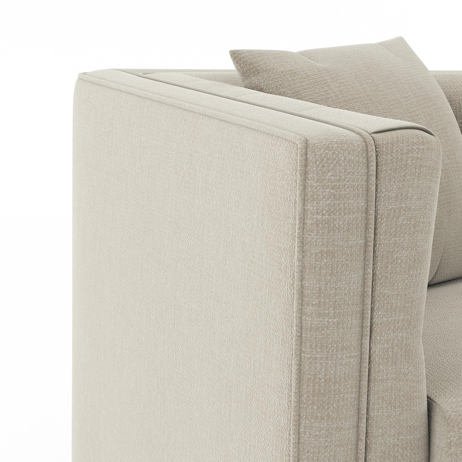 Windsor 3 Seater Fabric Sofa (Colour: Oyster Beige)