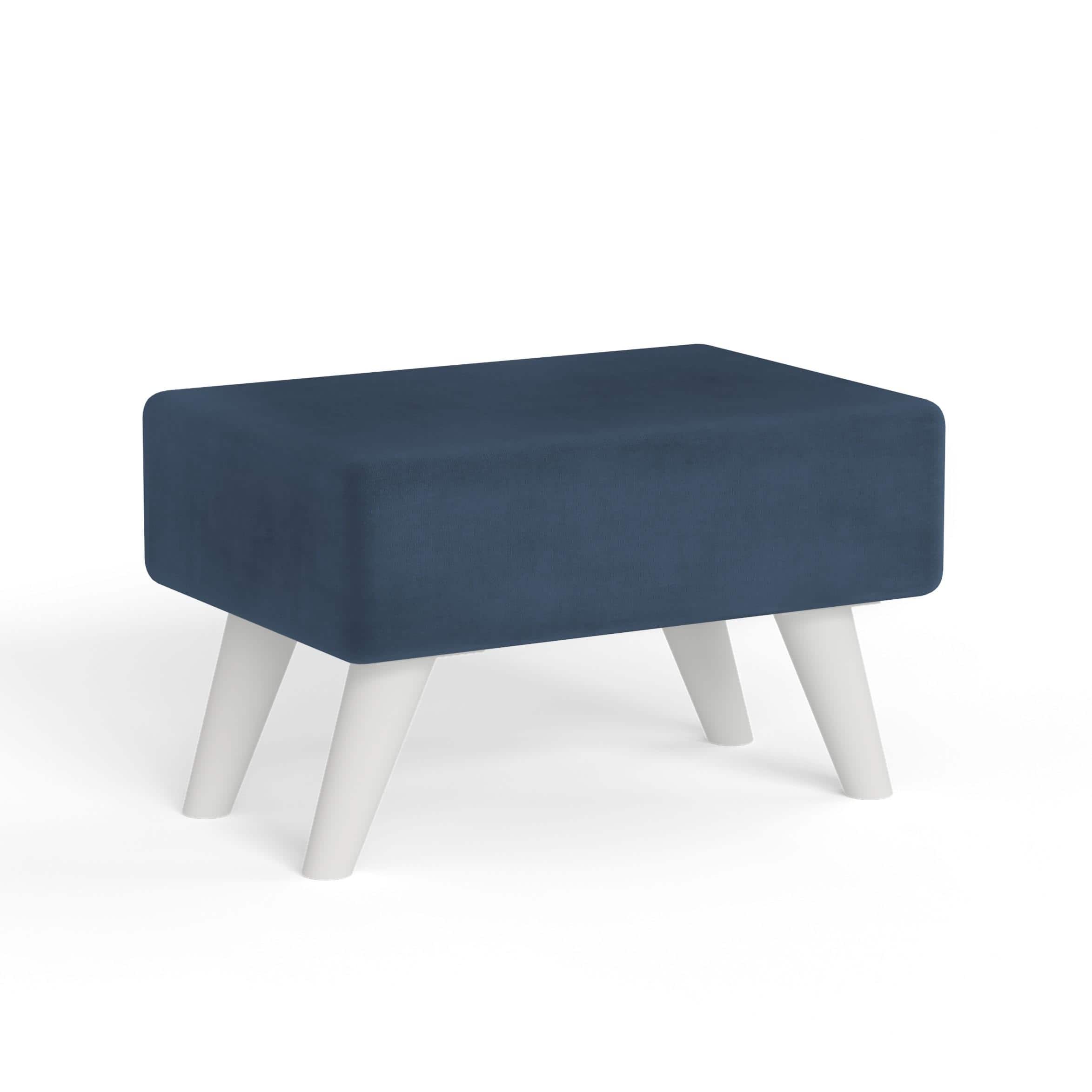Midase Engineered Wood Multipurpose Ottoman in Blue Colour