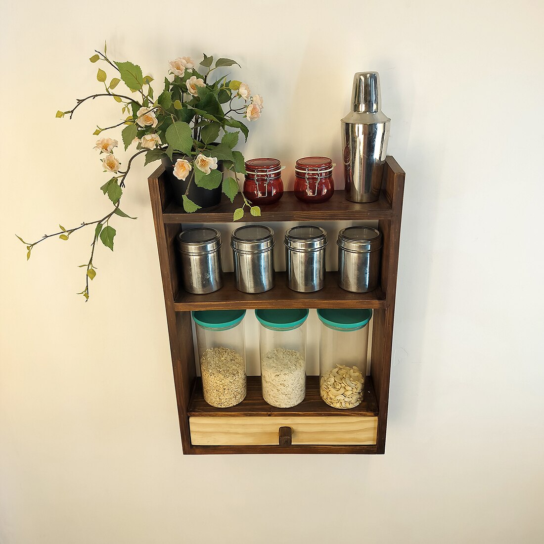 Elise Wooden Kitchen Storage Rack