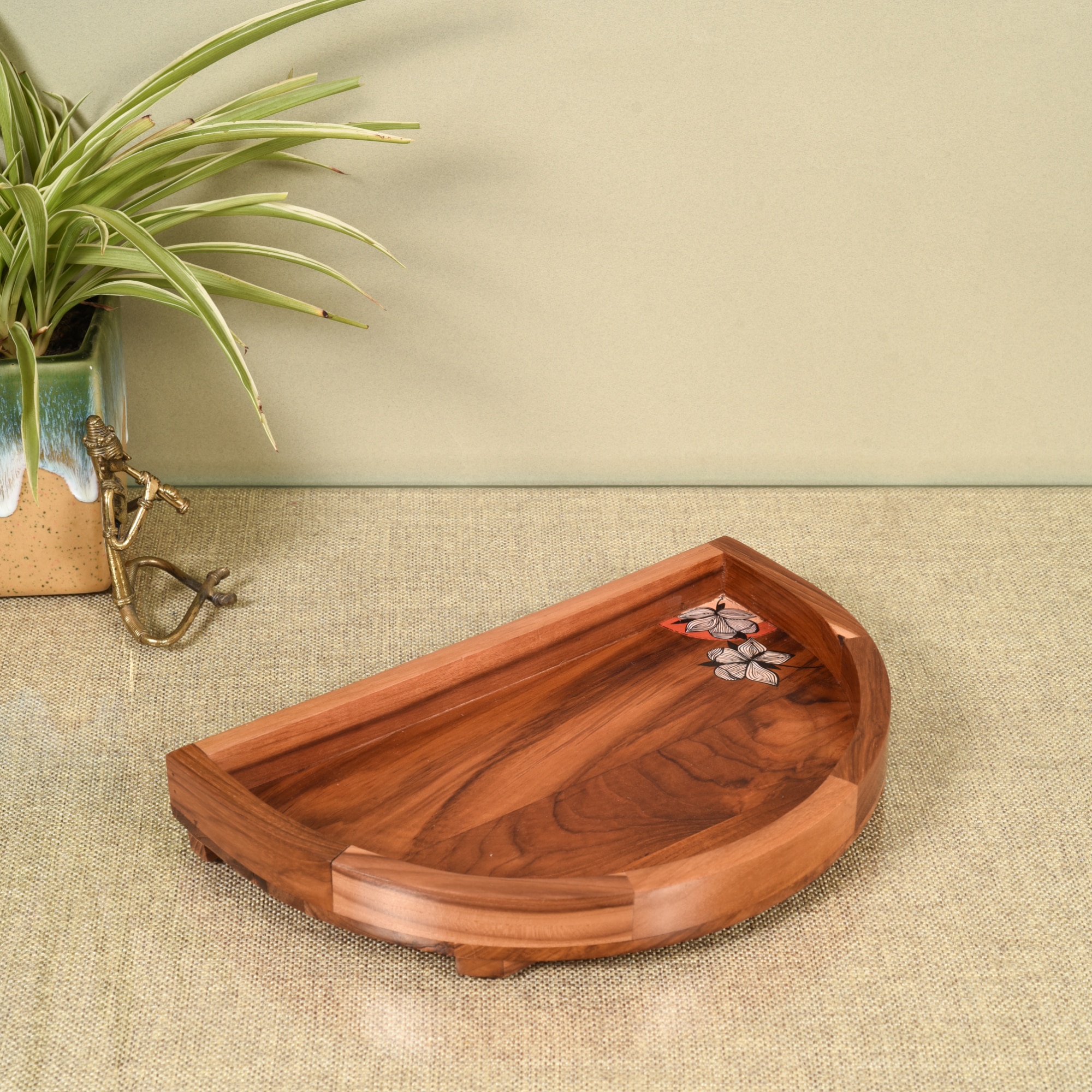 Artisanal Rosewood Serving Platter - Aakriti Art Creations