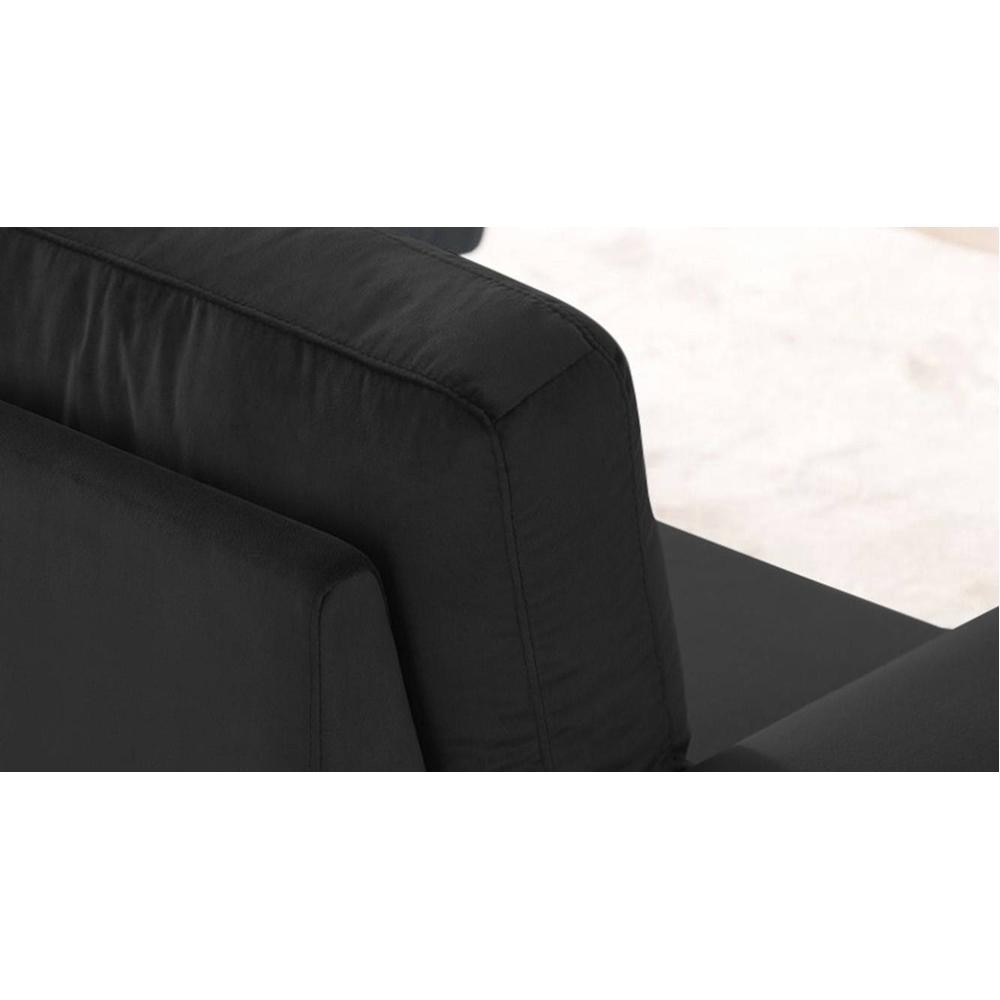 Solace Solid Wood Sofa cum Bed in Black
