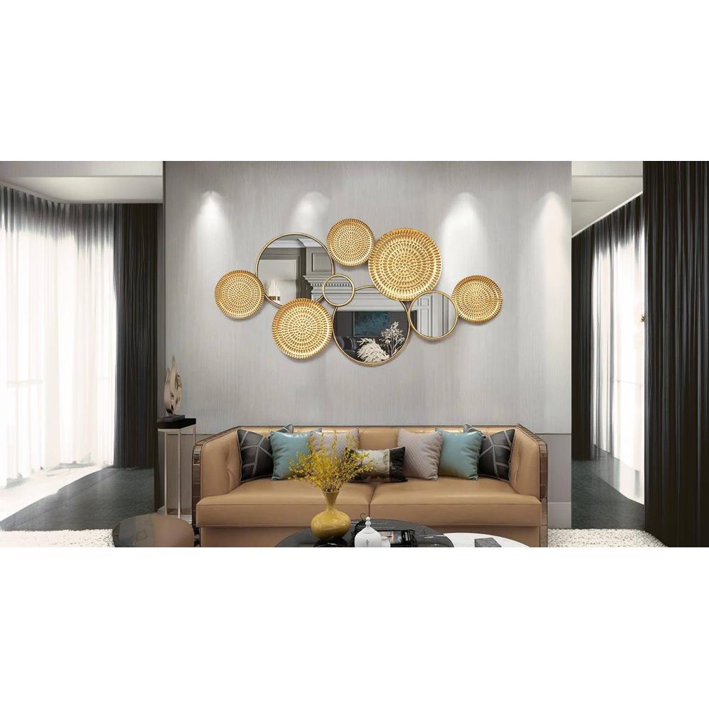 Golden Platter Metal Wall Art