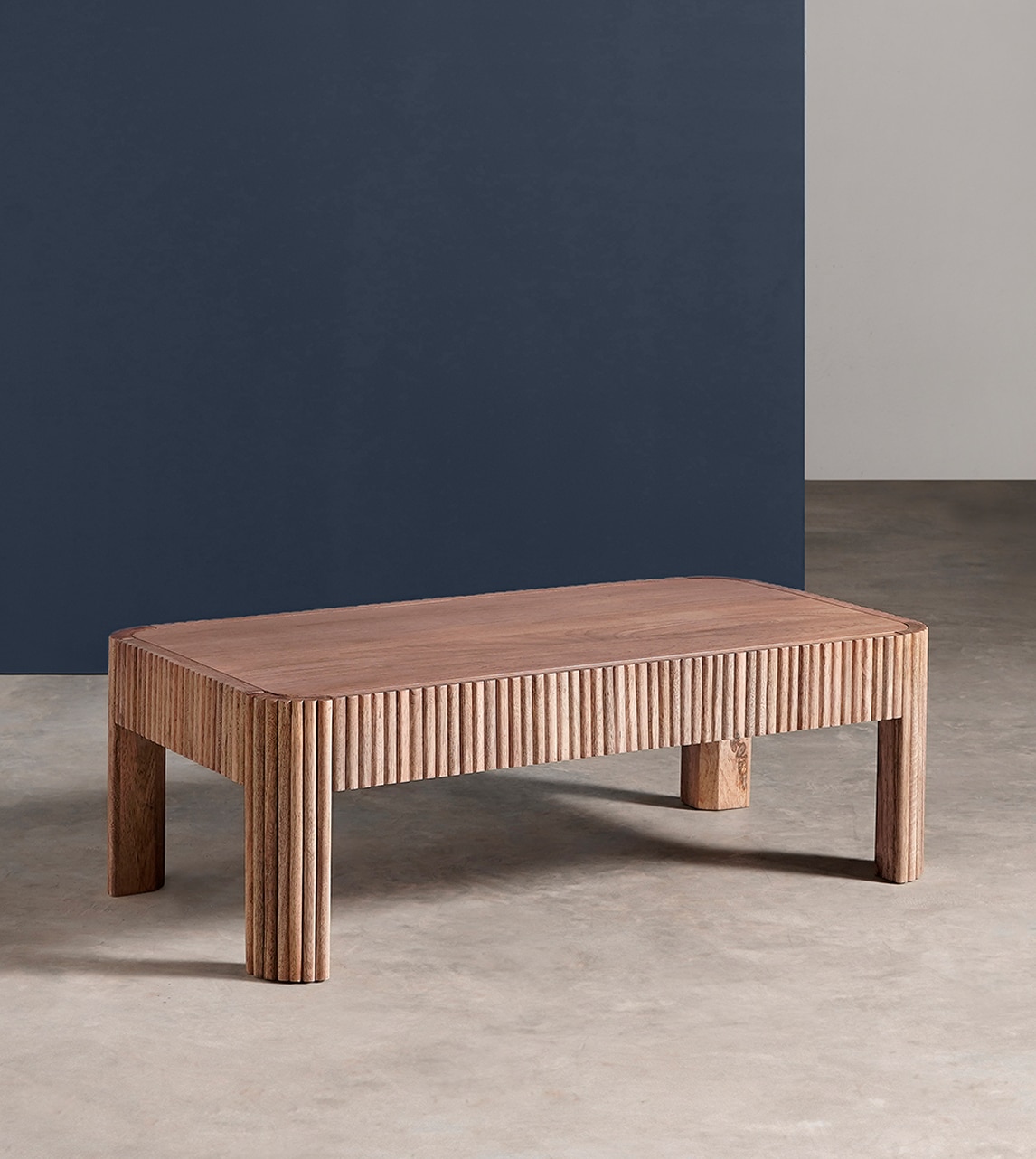 Bulbul Solid Wood Coffee Table In  Natural Finish - Woodenmood