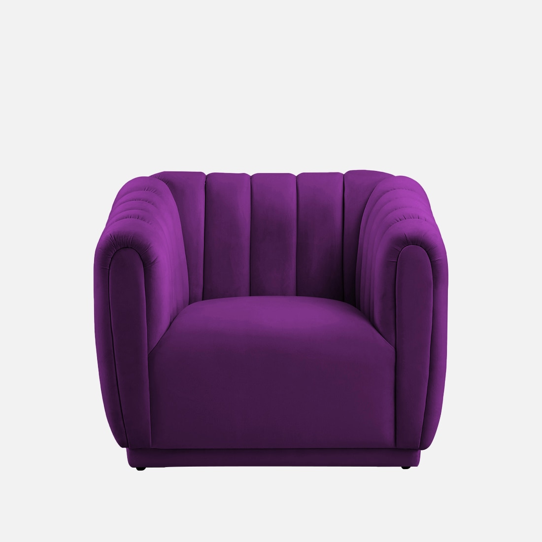 Rosa Fabric Sofa (Purple)