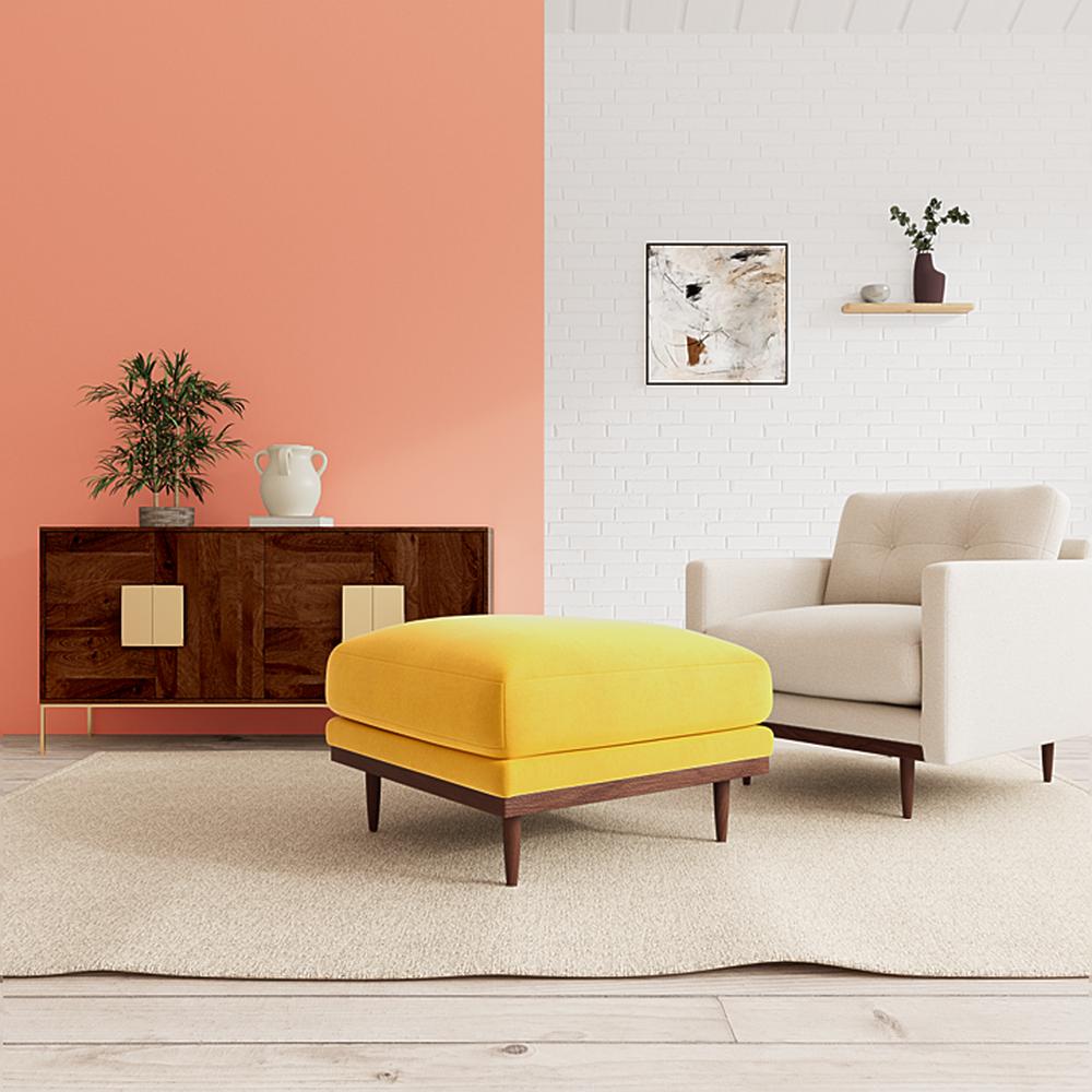 Klee Ottoman Color in Yellow