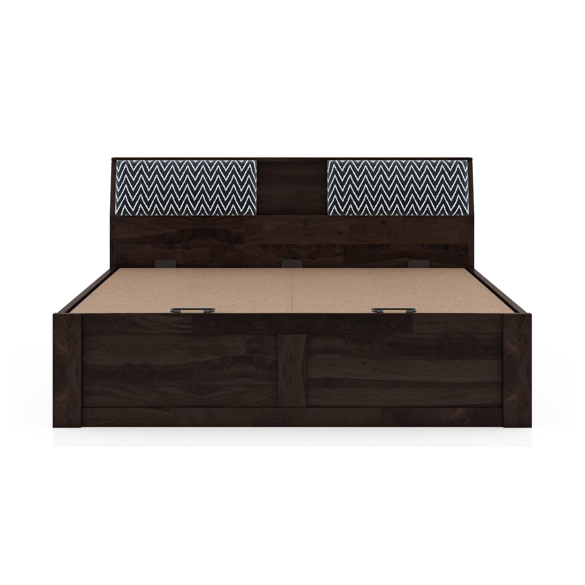 Jennings King Size Hydraulic Storage Bed in American Walnut