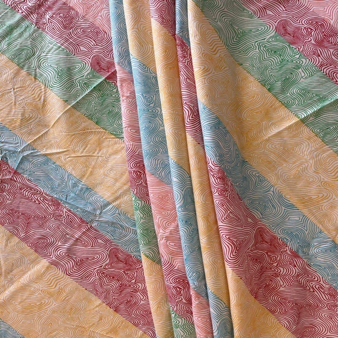 Threads Silky Touch Premium Super Double Queen Size Flat Bedsheet 254 x 230 cms