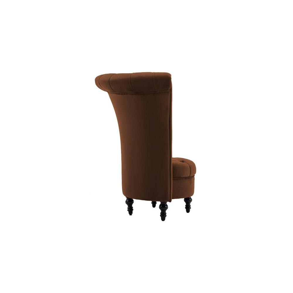 Piece High Back Accent Chair in Brown Colour