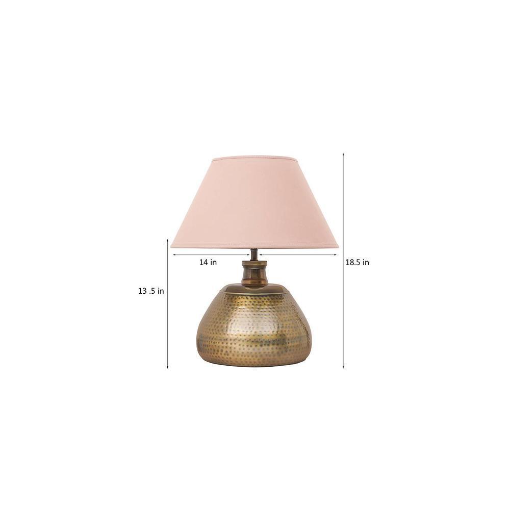 Kyndall Antique Brass Metal Table Lamp