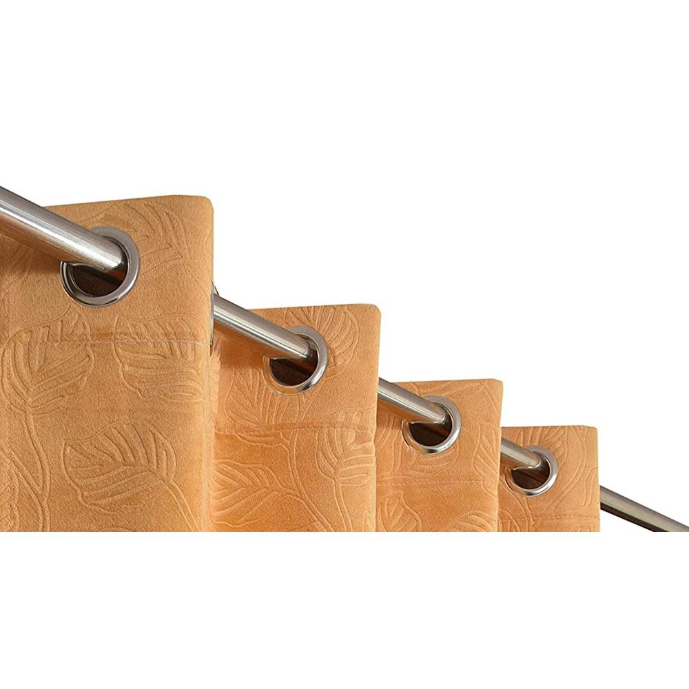 Velvet embo Pack of 2 Blackout Long Door Curtains