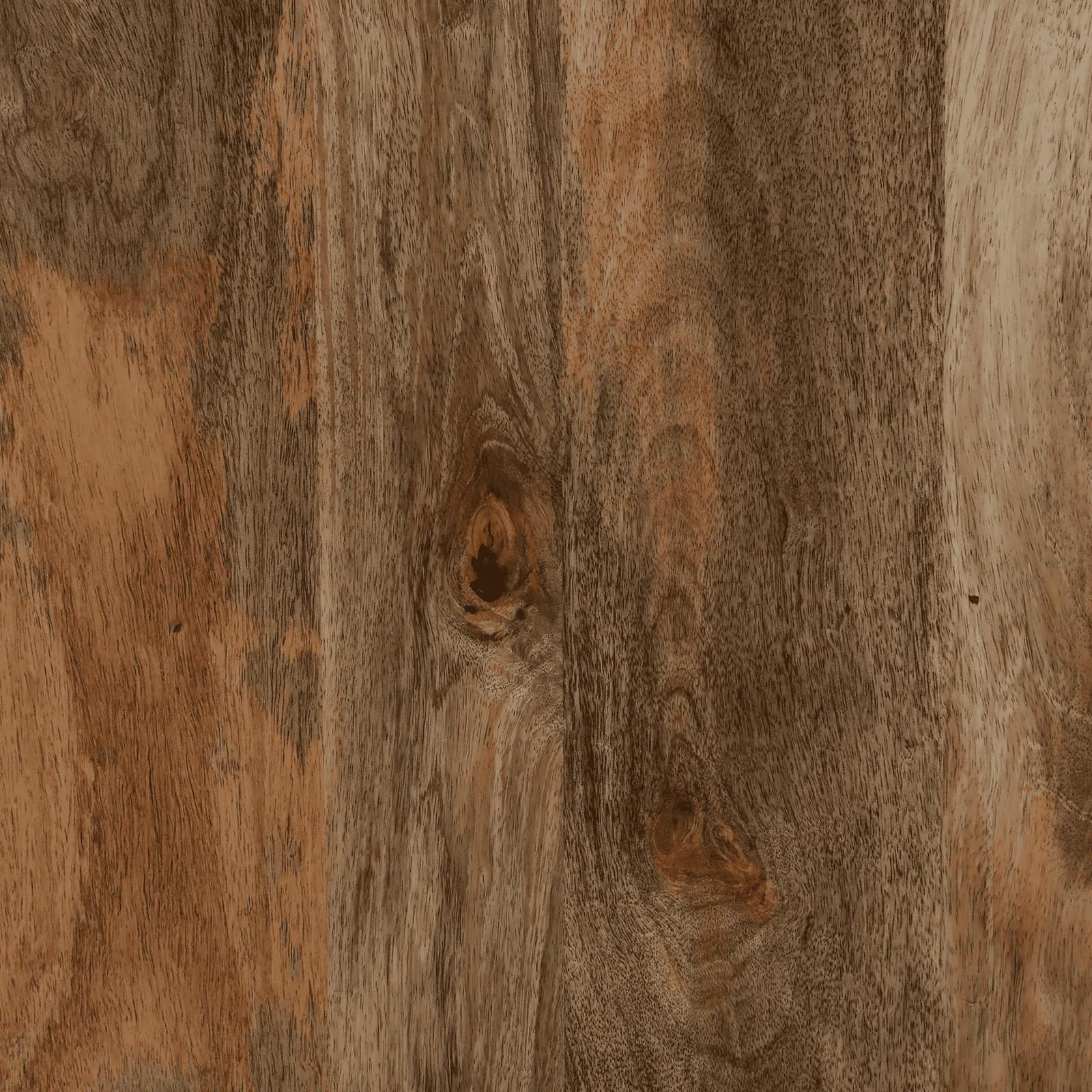 Vegas Mango Wood Hand Painted Multicolor 4 Door Cabinet In Natural Finish