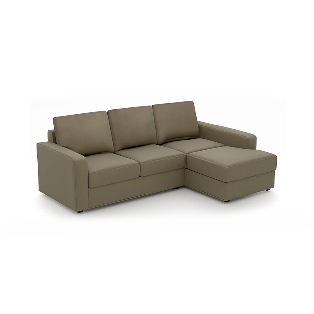 Apollo Compact Sofa (Colour : Cappucino, Cushion : Hard, Seating Capacity : Right Aligned 2 Seater + Right Aligned Chaise)