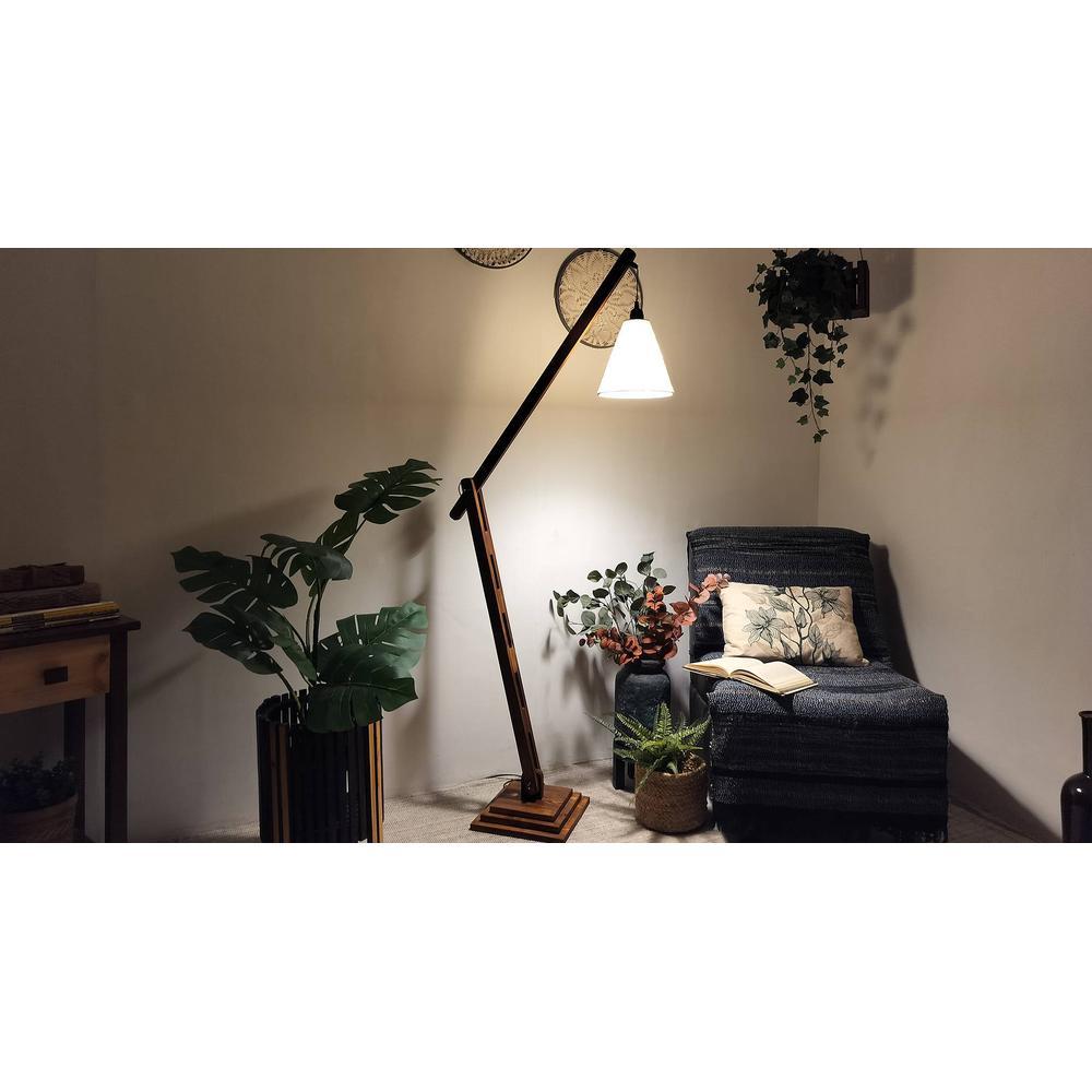 Fisher Beige Jute Floor Lamp with Beige Jute Base