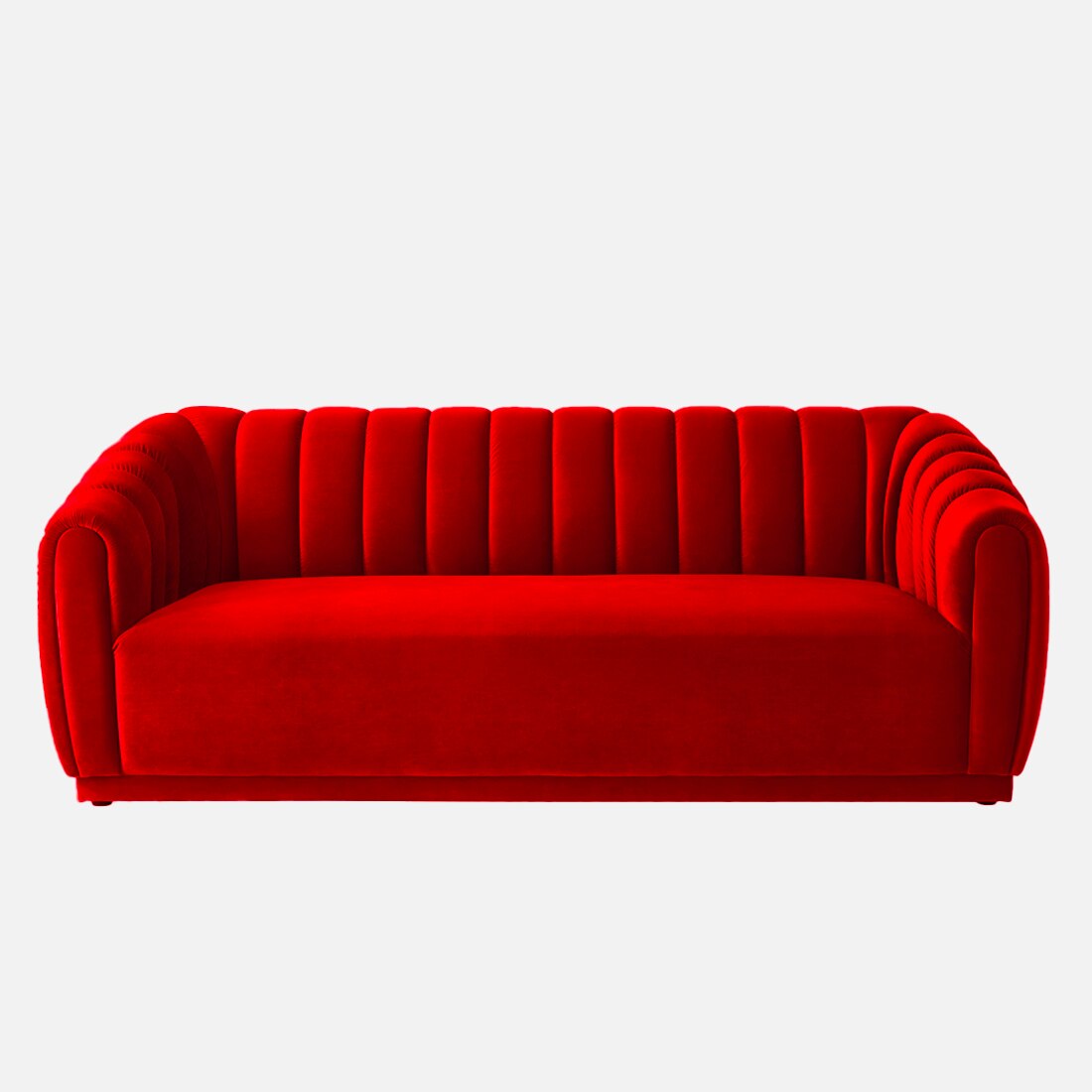 Rosa Fabric Sofa (Red)