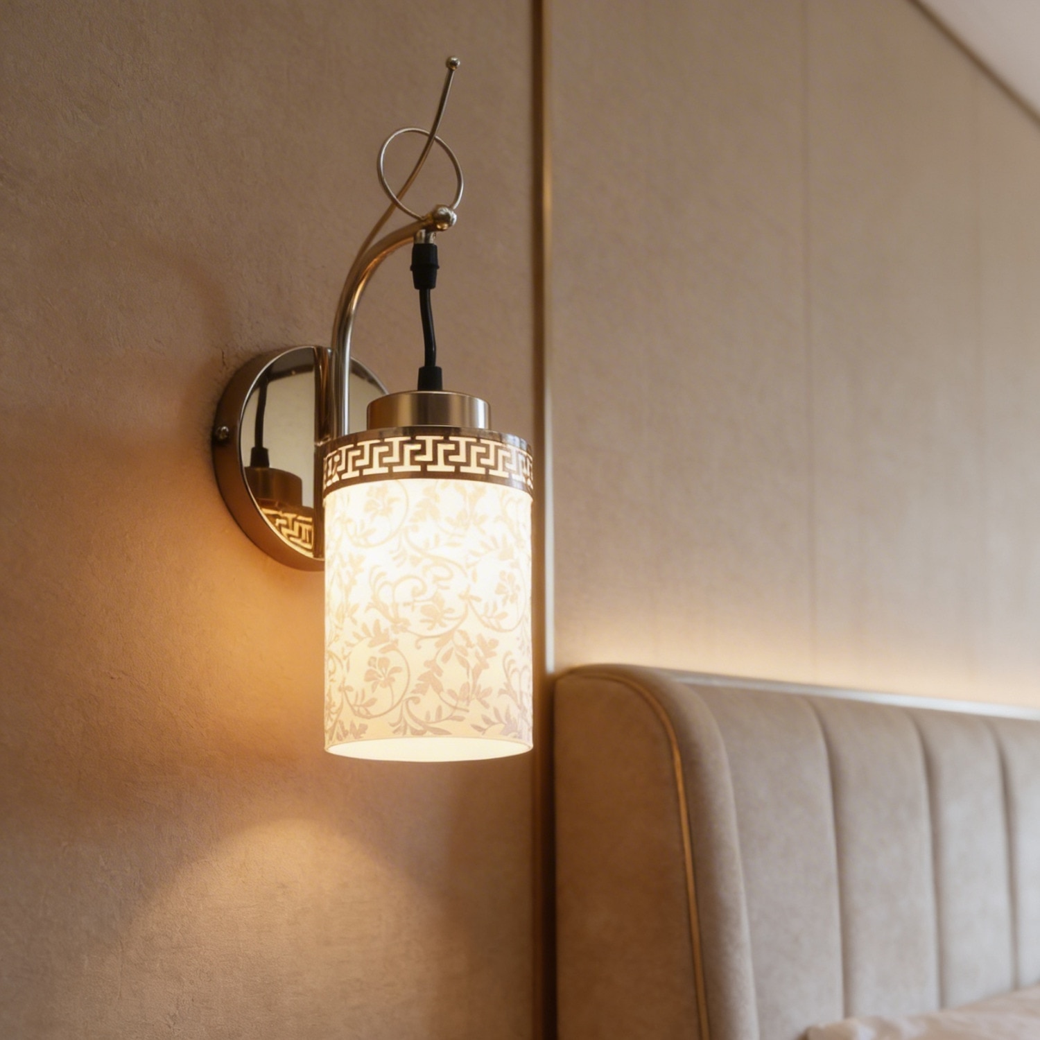 Eliante Modern Wall Lights Mild Steel & Glass Material Gold & White Finish - Eliante