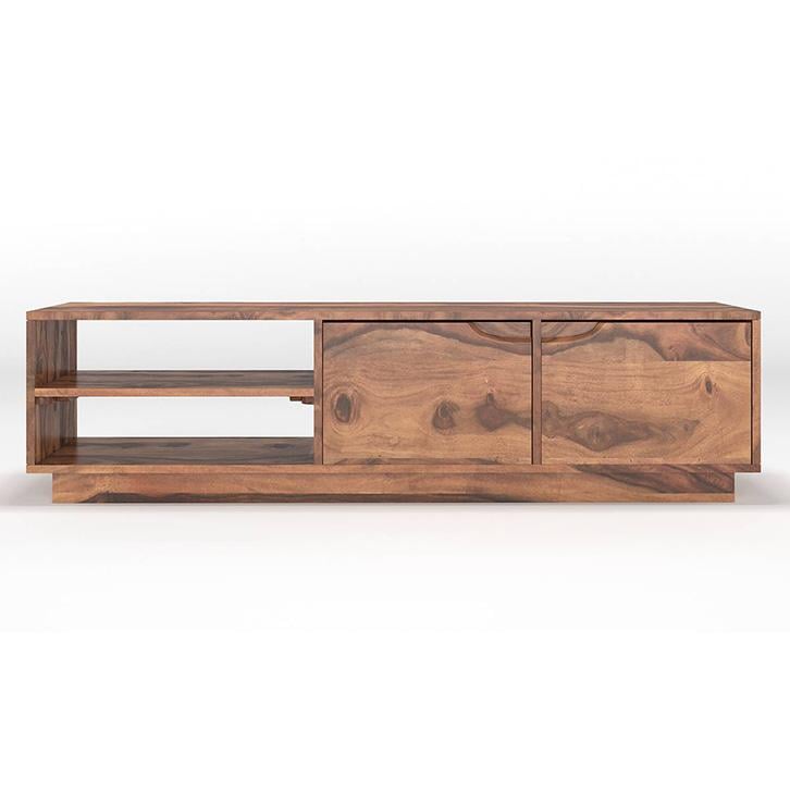 Zephyr Solid Wood TV Unit in Teak Finish