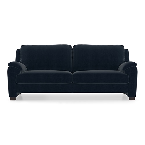 Farina Sofa Set (Colour: Sea Port Blue Velvet, Seater: 3+1+1)