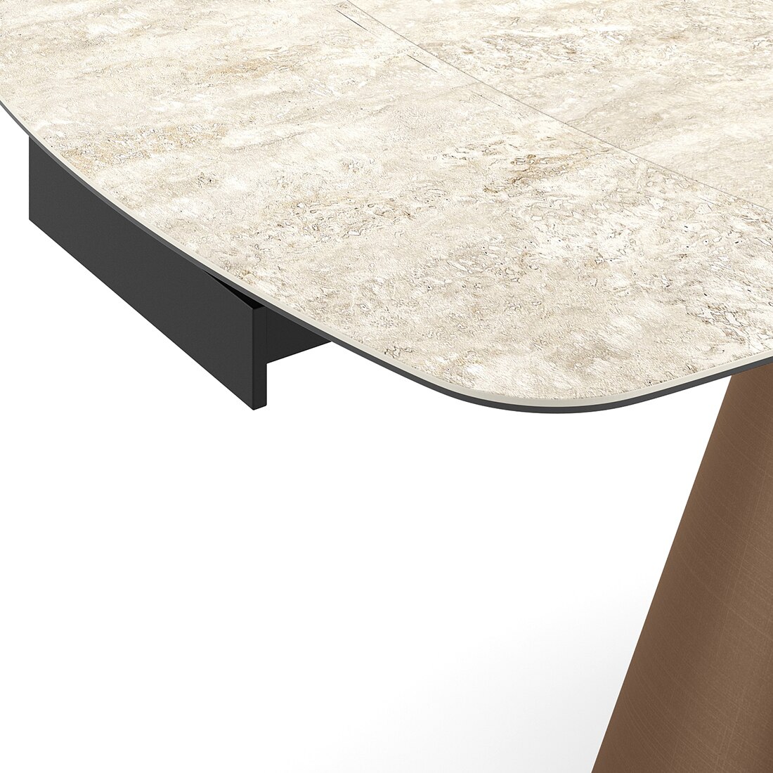 Aeris Ceramic 4 To 6 Seater Extendable Dining Table With Anderson Dining Chair