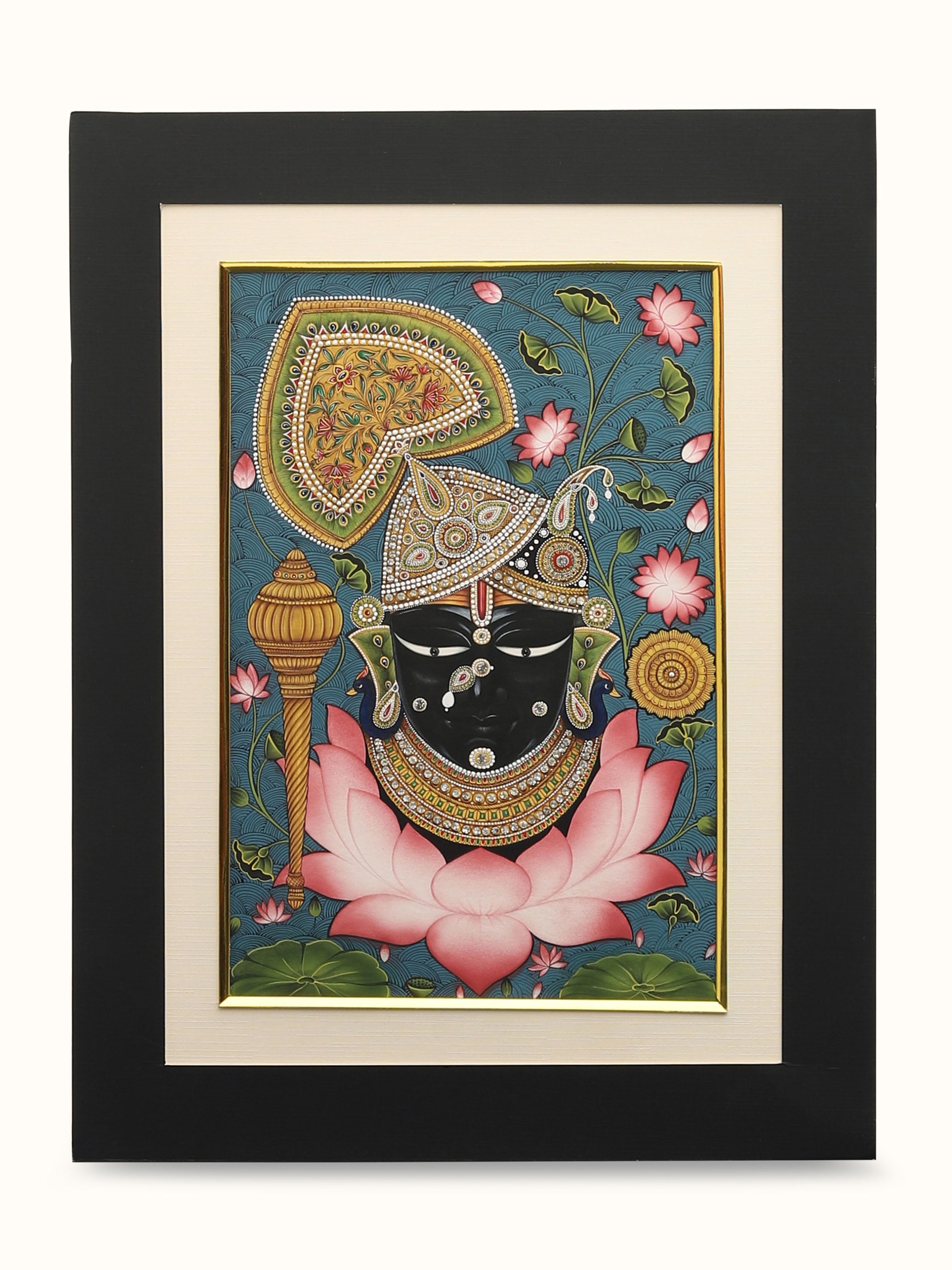 Krishna Face Miniature Painting
