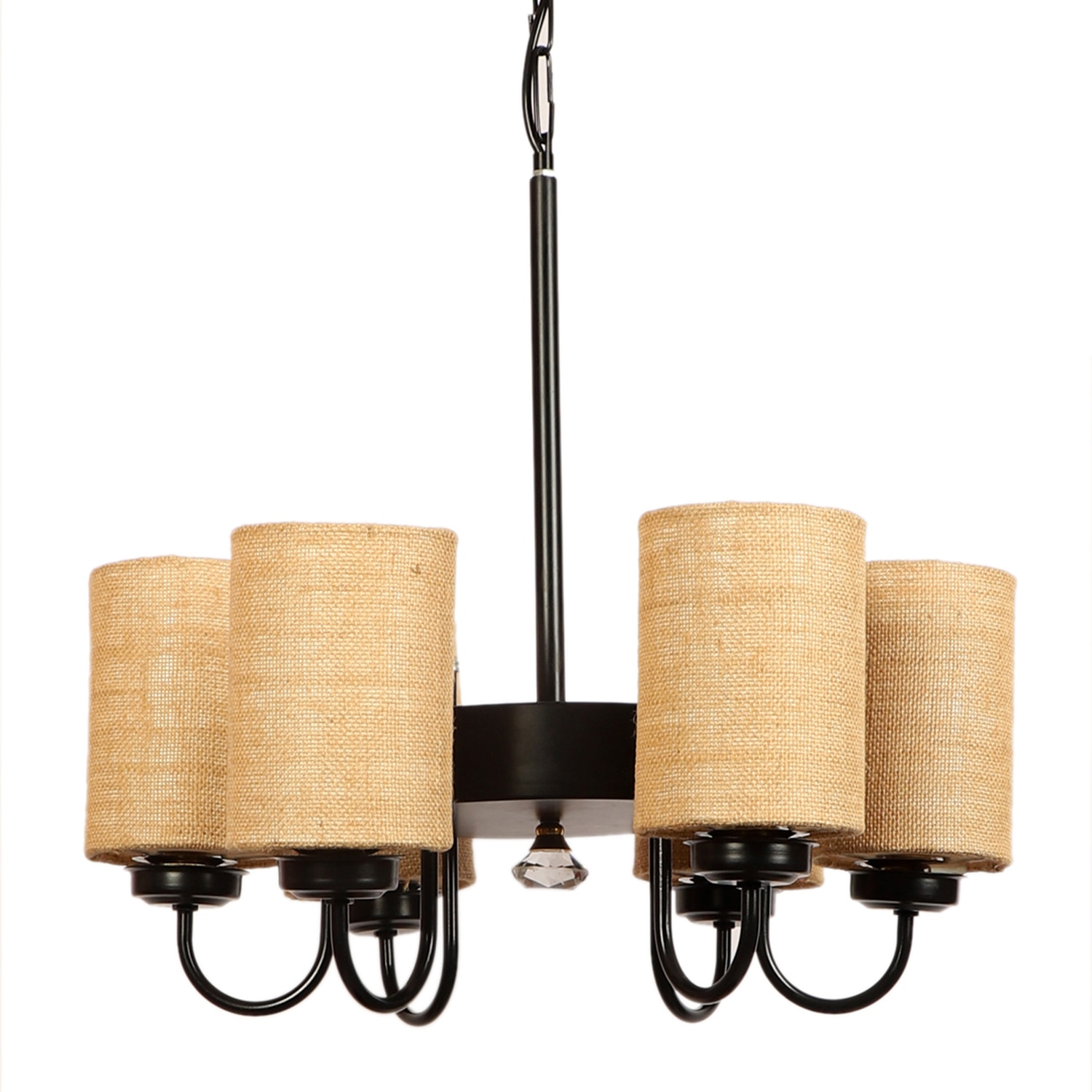 Devansh Dual Black Wallmounted Lamp With Cotton Black Shade