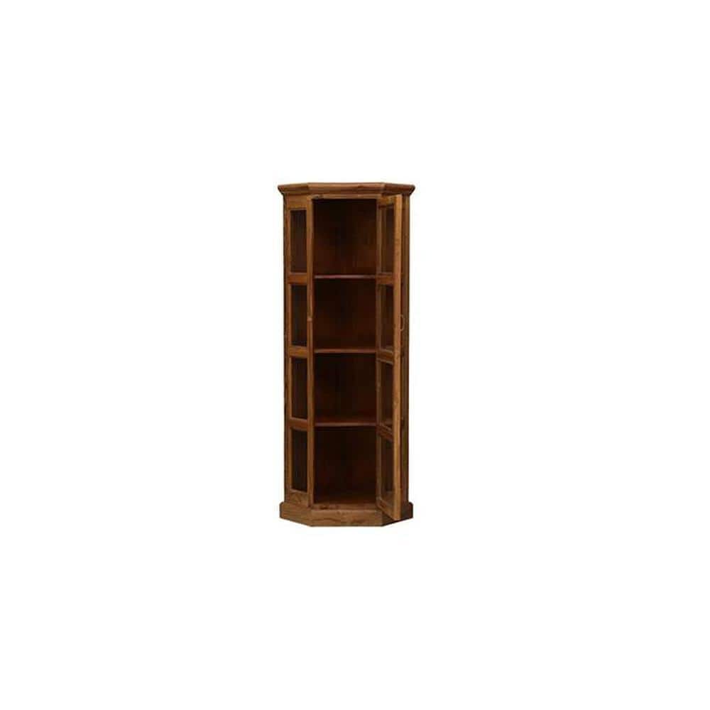 Elegent Solid Wood Bookshelf In Natural Finish