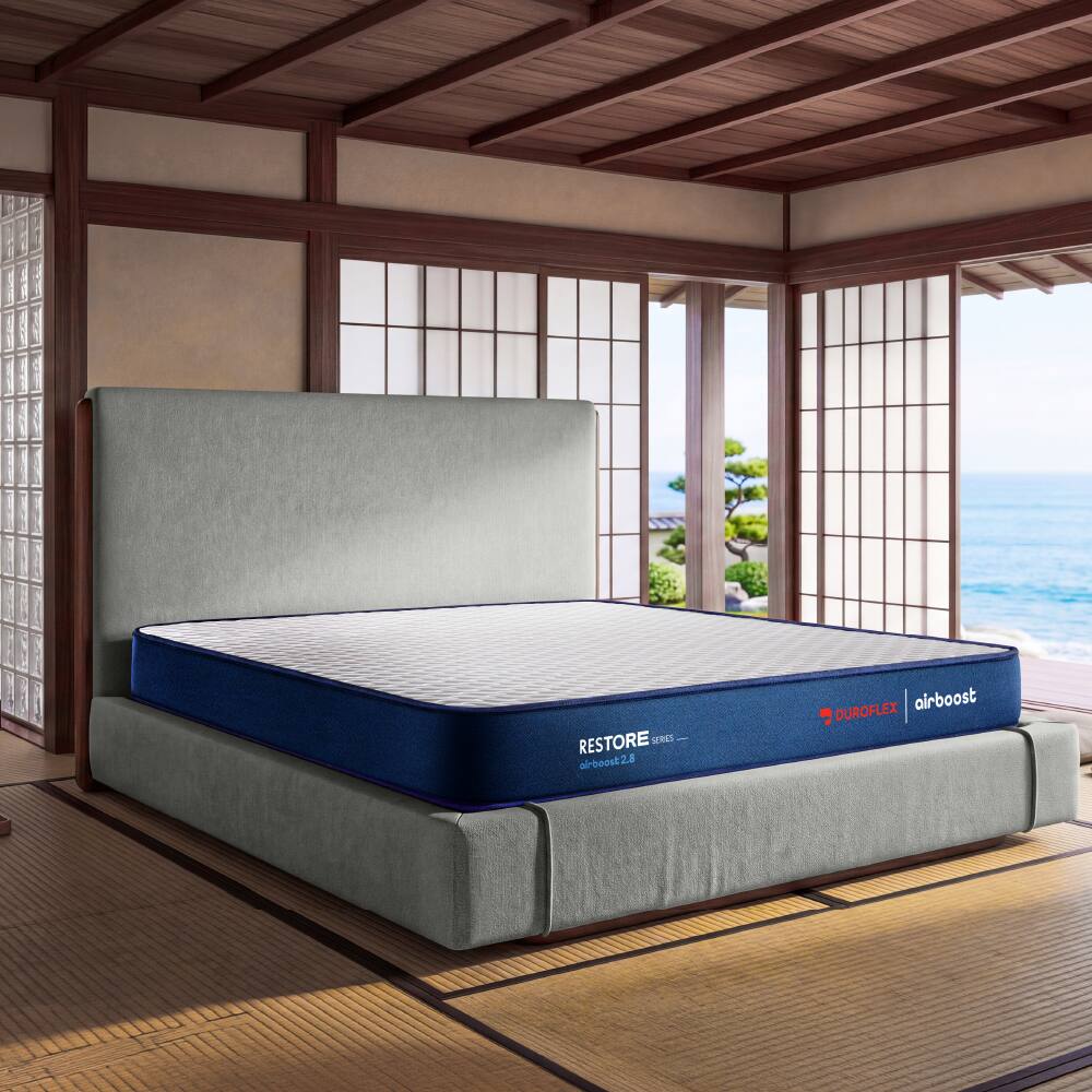 Duroflex Duropedic LiveIn Airboost 28 Medium Firm Orthopedic Mattress Double 75x48x8 - Duroflex